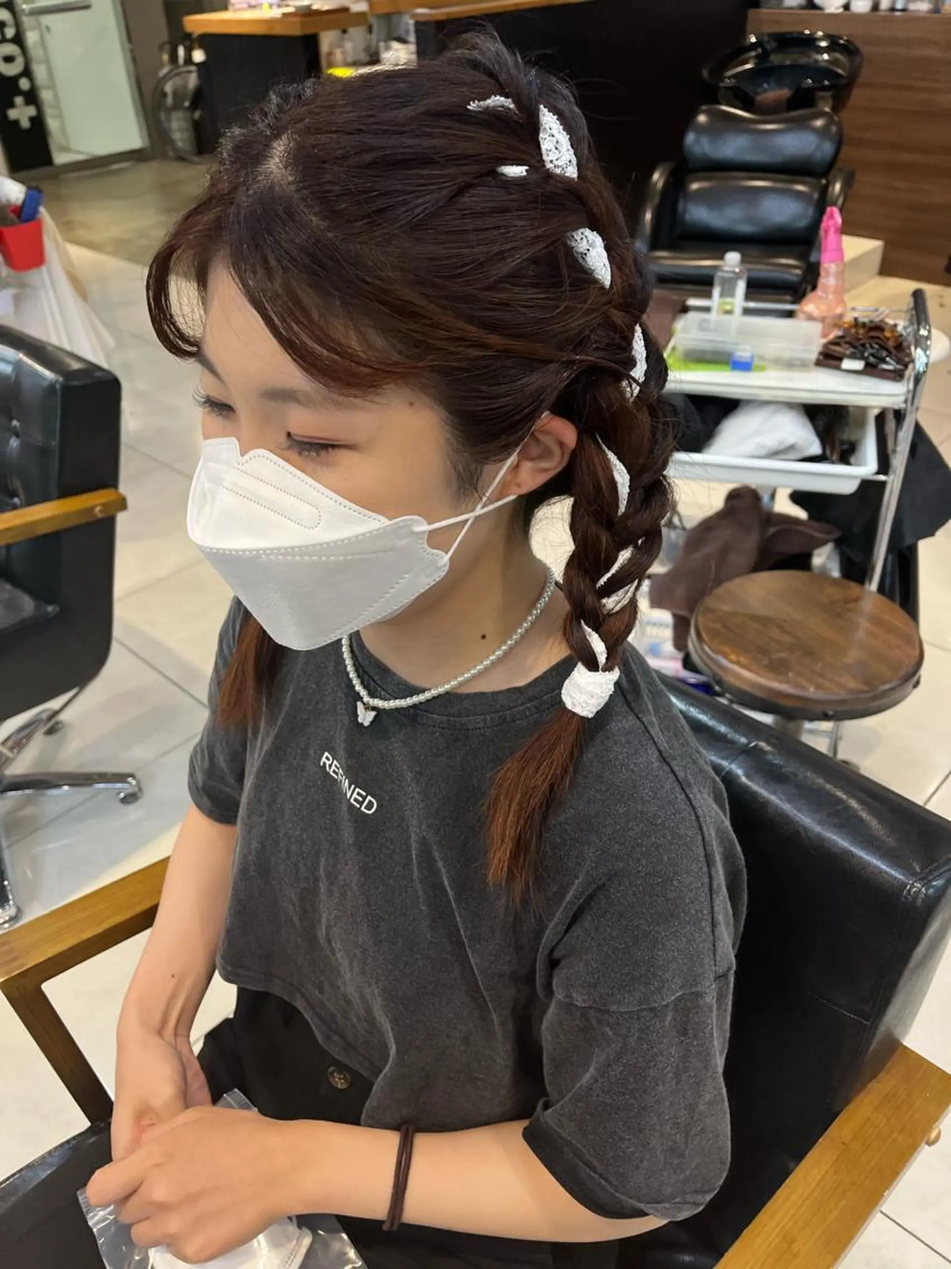 ロング カラー ヘアアレンジ マツエク・マツパ GO TODAY SHAiRE SALON所属・透明感カラー🤎 ゆりのヘアスタイル
