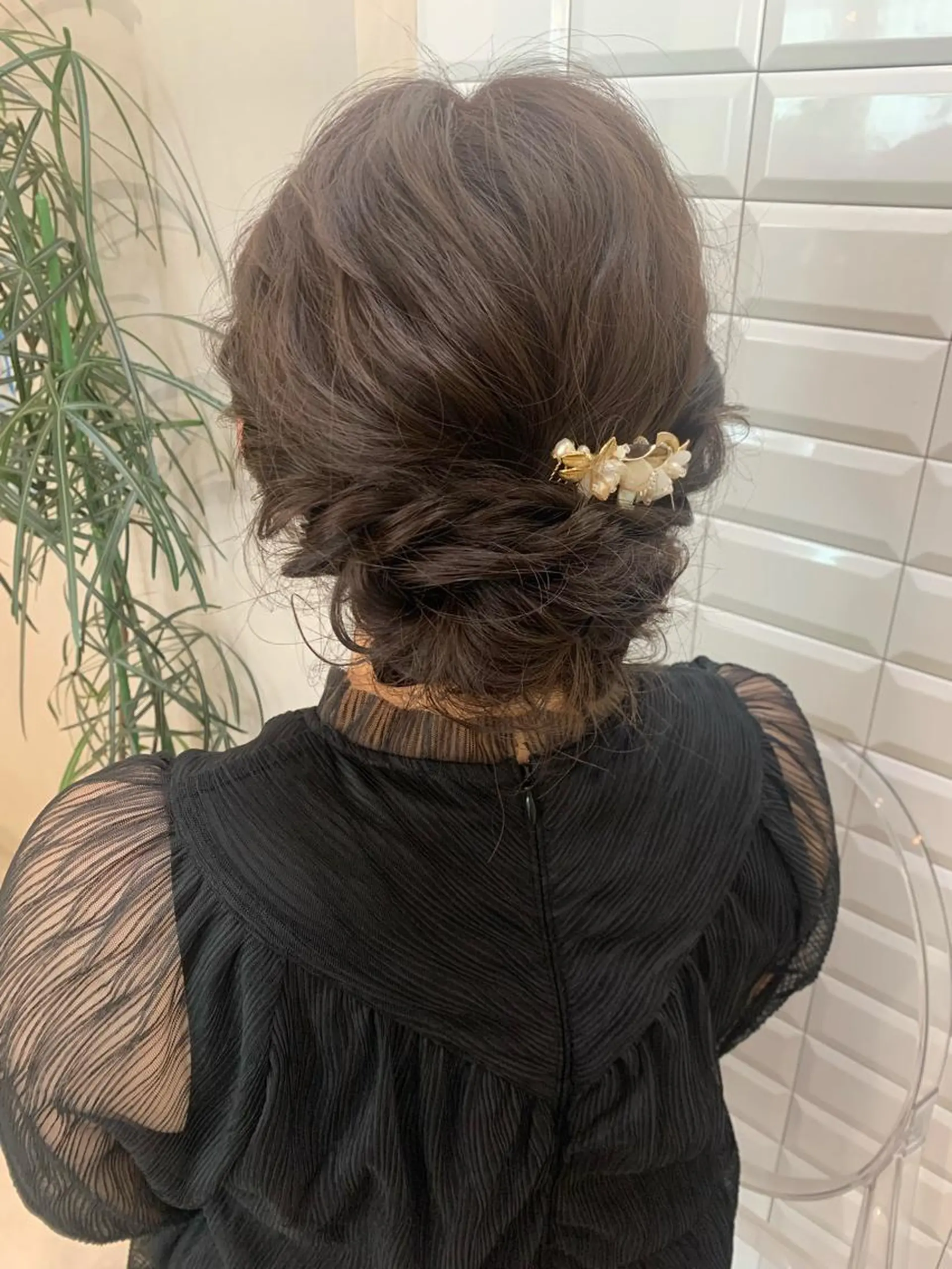 ヘアアレンジ 結婚式・ブライダル ヘアセット hub hair レイヤー/透明感のヘアスタイル
