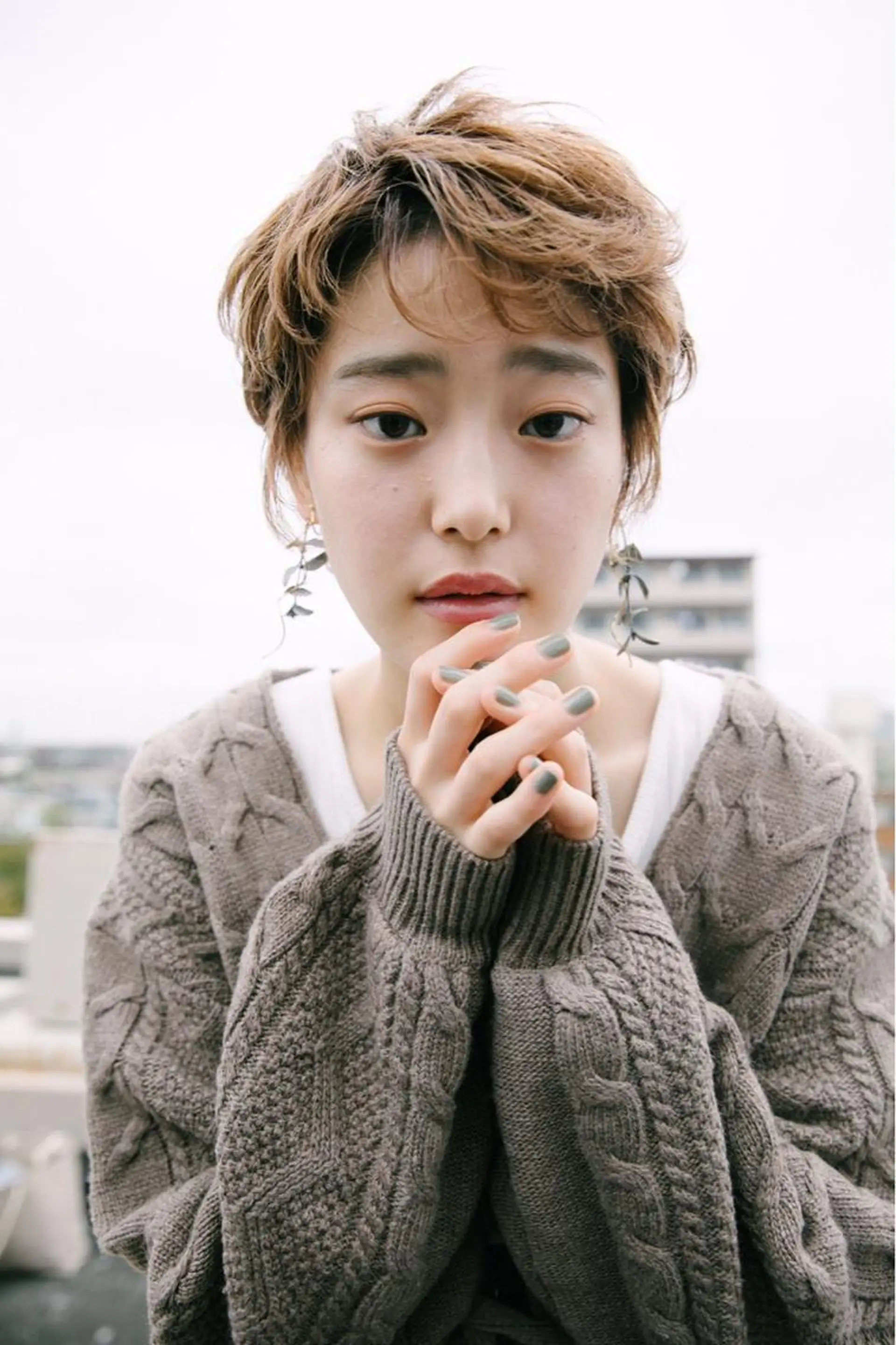 ショート カラー ente im所属・上田 文香のヘアスタイル