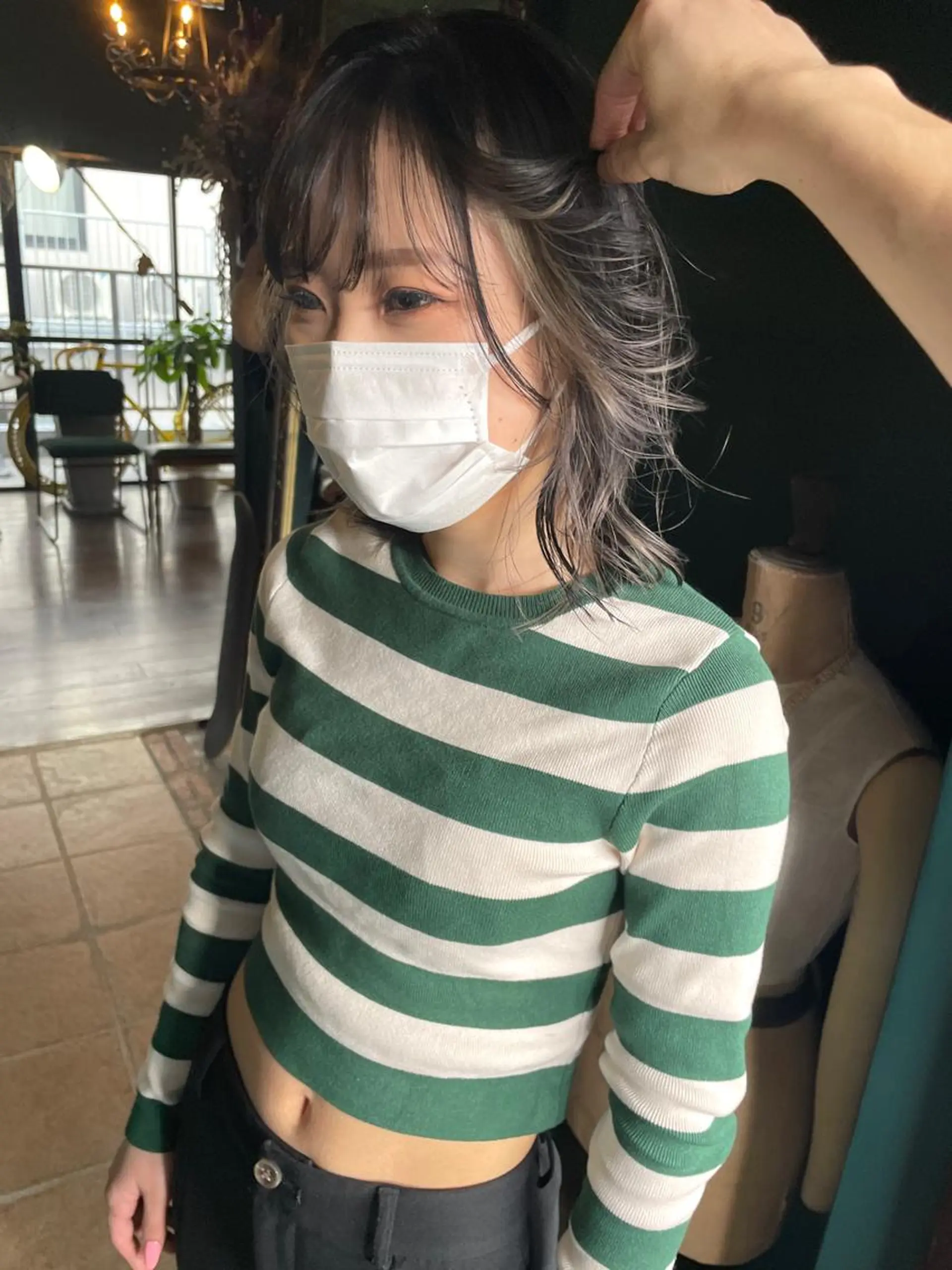 ミディアム カット ヘアカラー トリートメント vivre libre所属・vivre libreのヘアスタイル