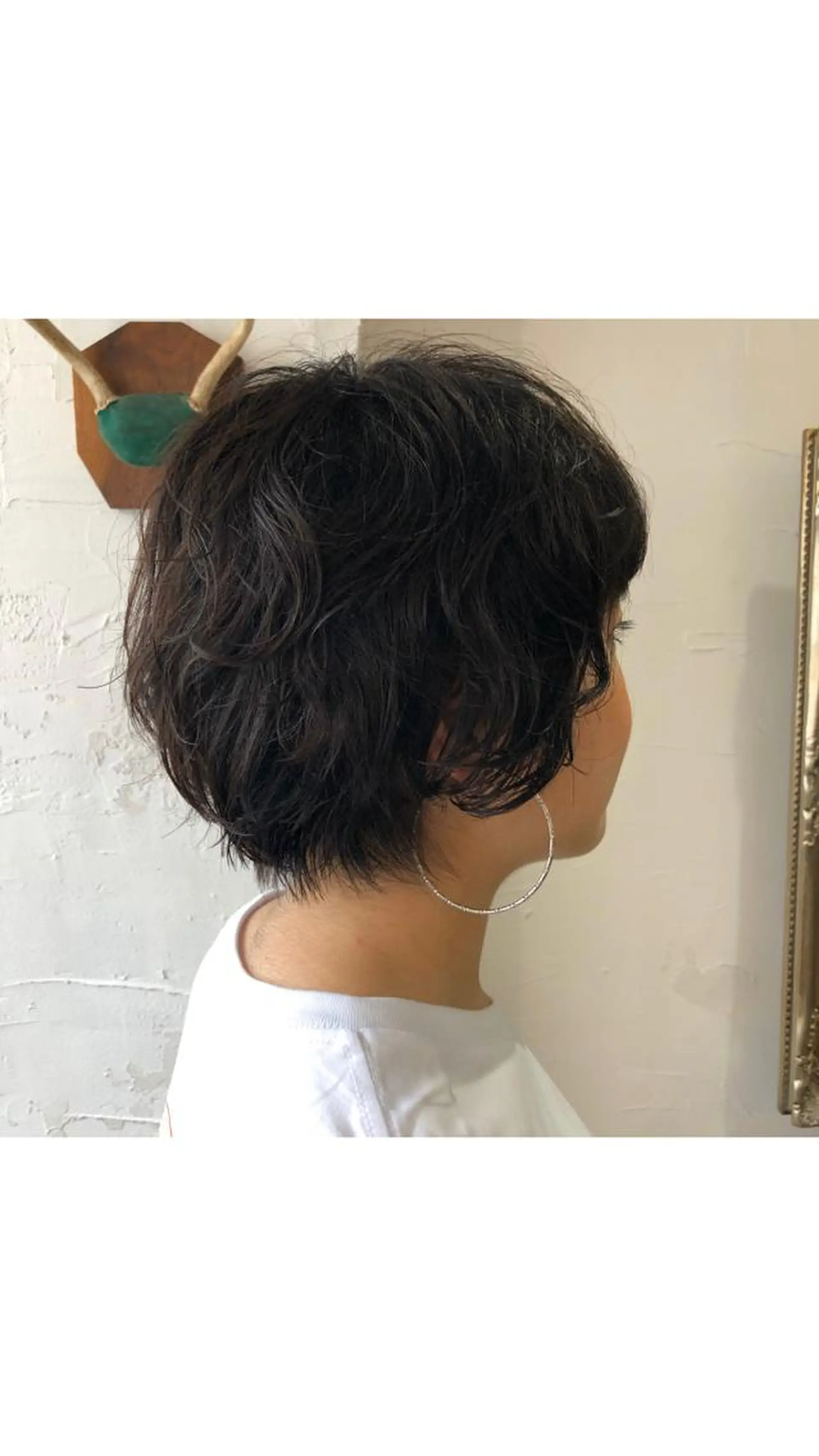 ショート パーマ あずまぐち めぐみのヘアスタイル