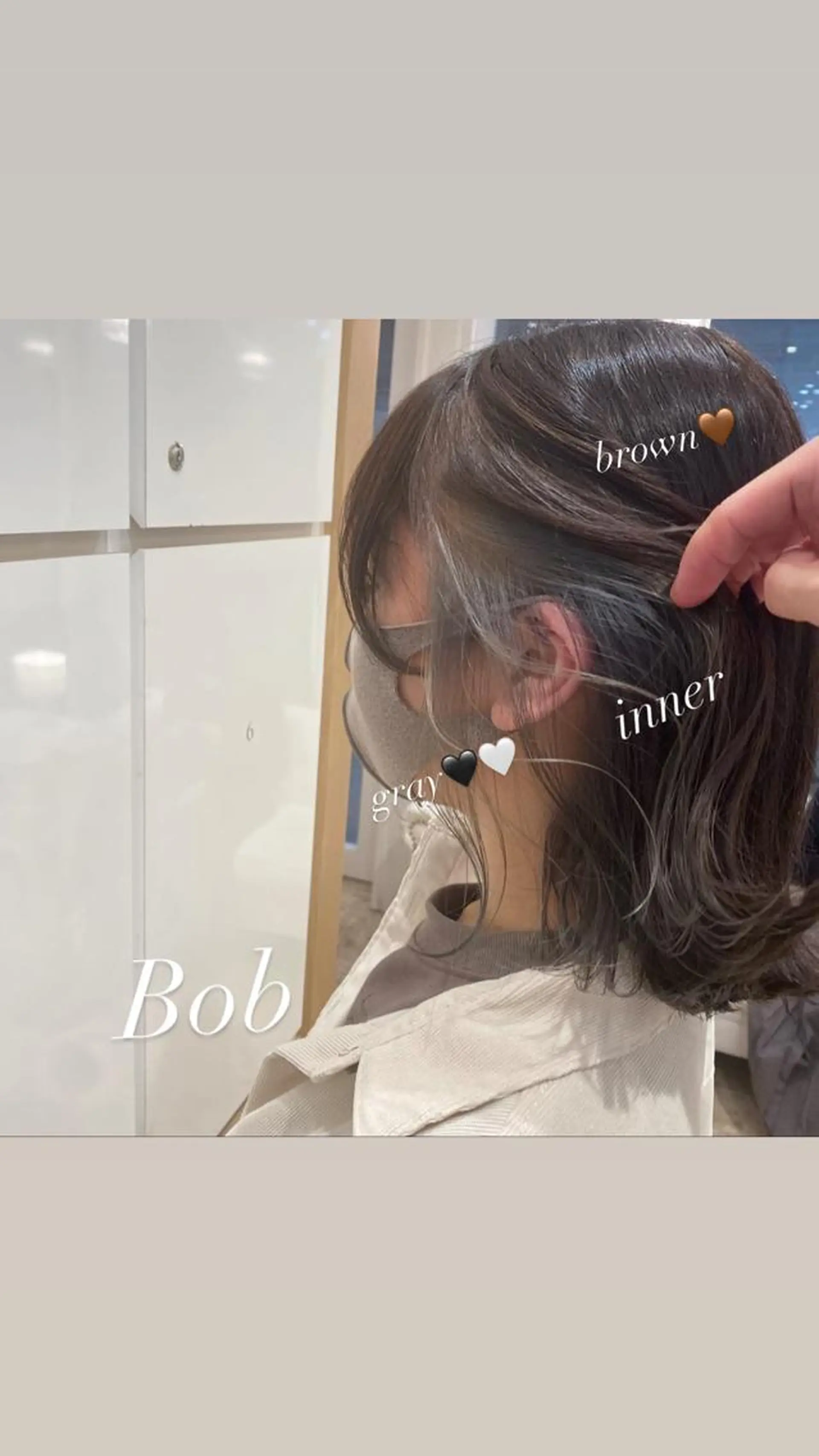 ショート カラー ヘアアレンジ 切りっぱなしボブ ベージュカラー ハイトーンカラー インナーカラー ピンクカラー 🌿ブリーチ/髪質 改善/🌿‬JINのヘアスタイル