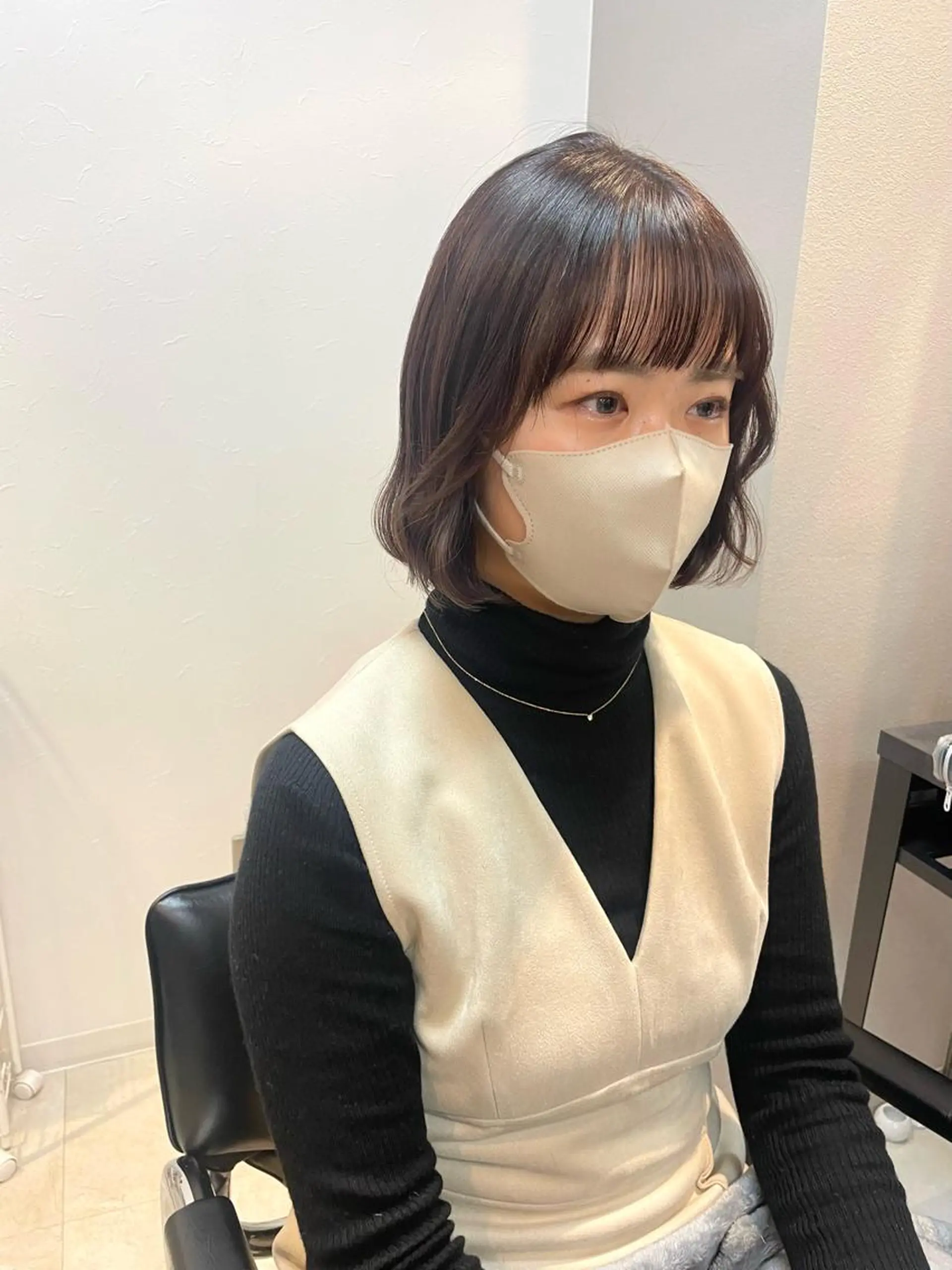 ショート ボブ カット ヘアカラー トリートメント 🍨モテベージュ🩰 miraiのヘアスタイル
