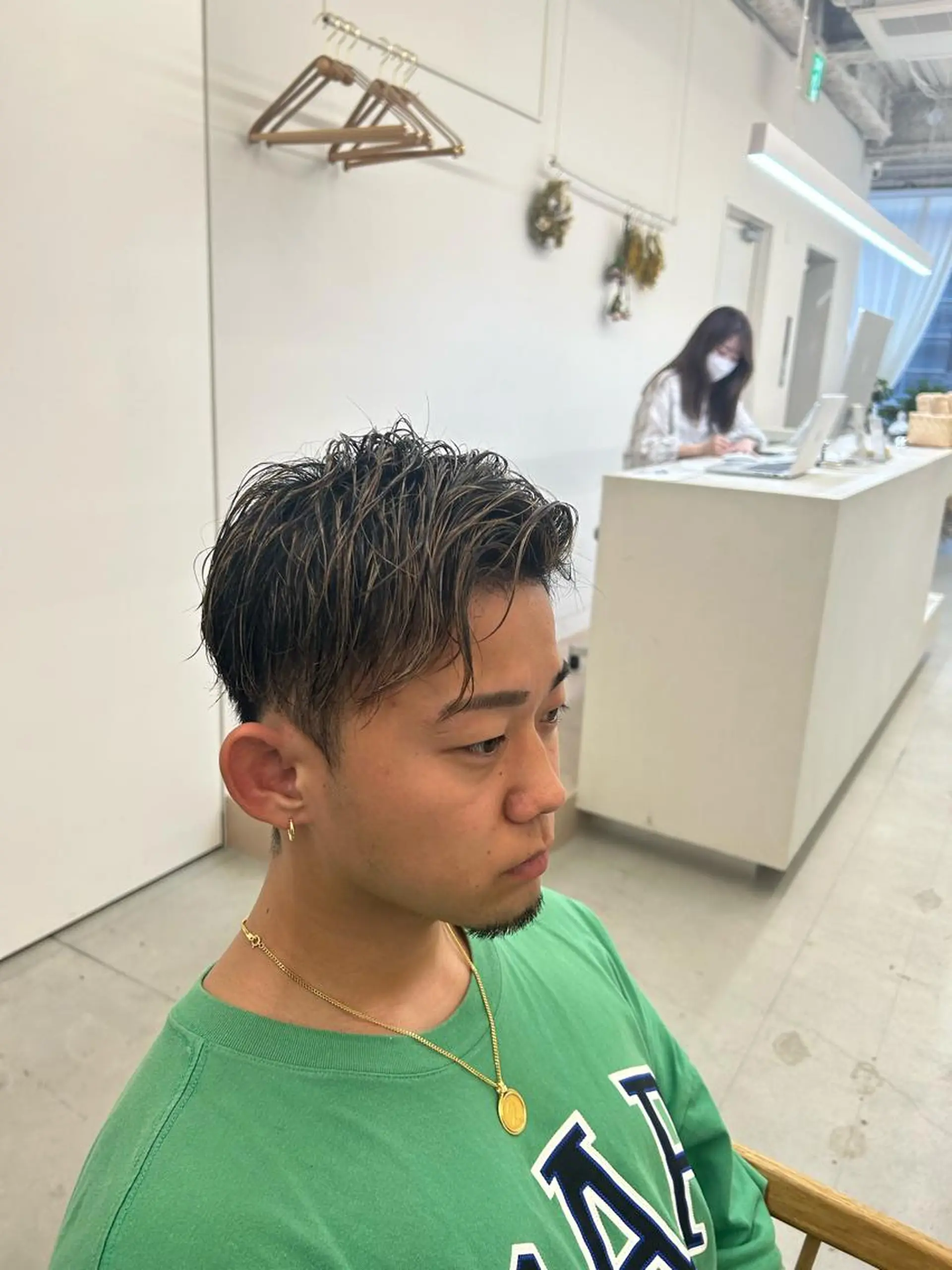 ショート カラー メンズ ヘアカラー 名古屋/伏見/花屋 併設/不破新のヘアスタイル