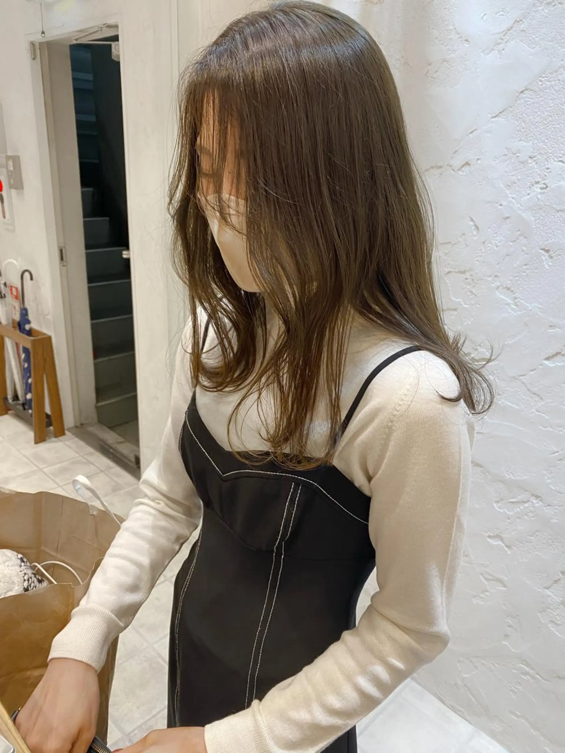 ロング カラー ベージュカラー グレージュ オリーブベージュ オリーブカラー オリーブグレージュ 🌟アレンジが似合う カラー🌟Rumiのヘアスタイル