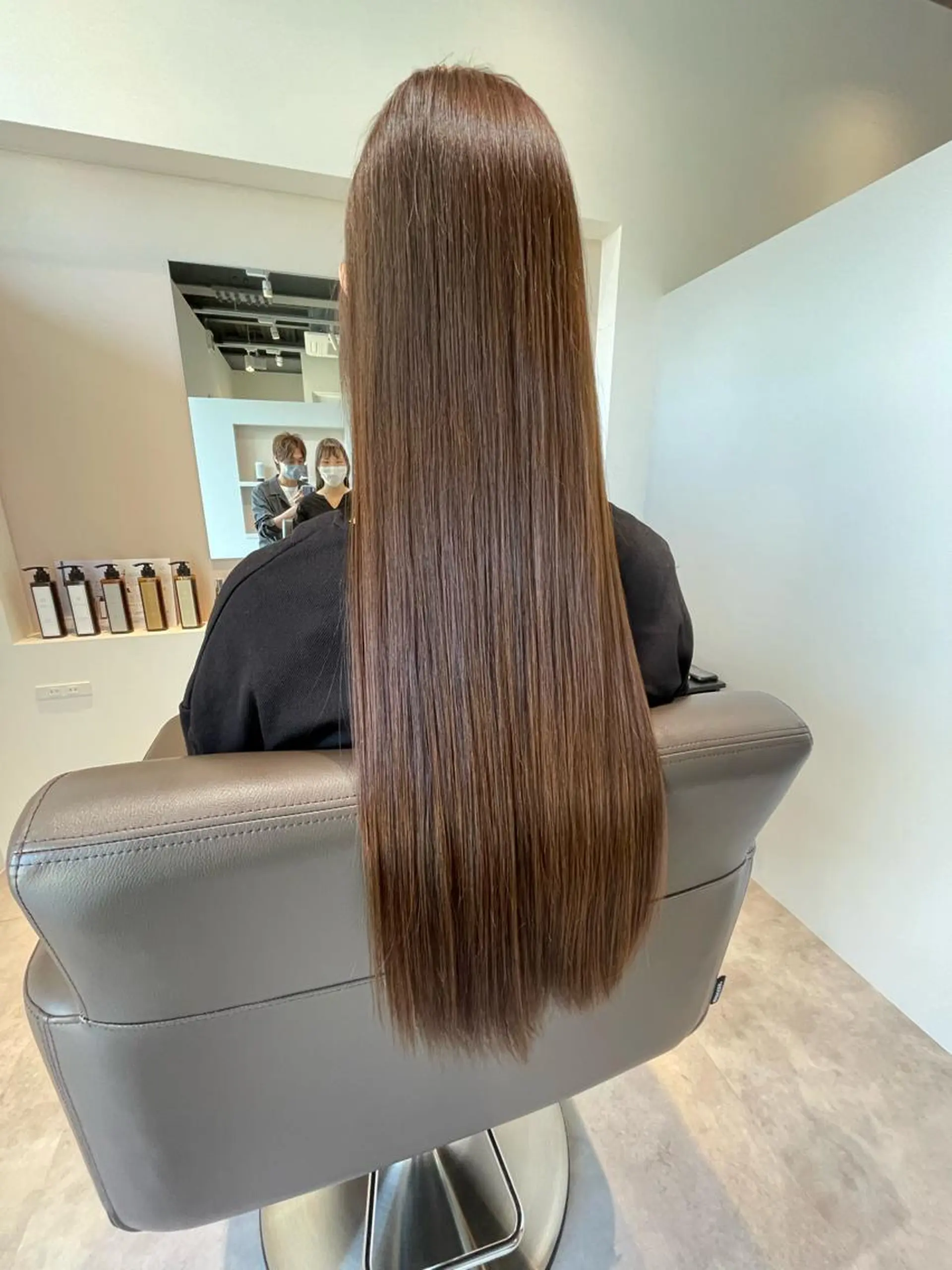 ロング カラー カット 縮毛矯正 トリートメント オノギ シュンのヘアスタイル