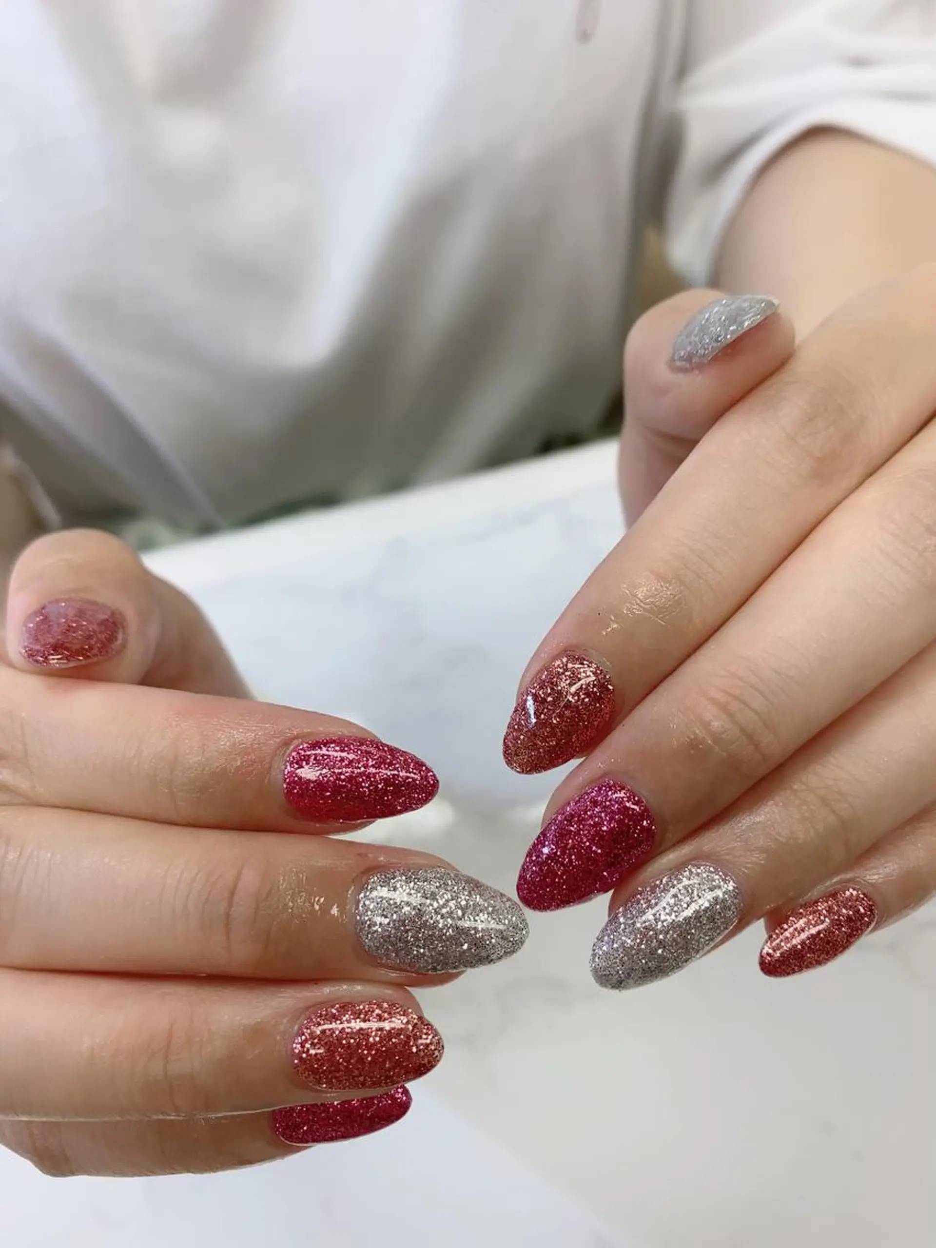 ミディアム ハンドネイル フットネイル JNA認定講師🌸 RIEのネイルデザイン
