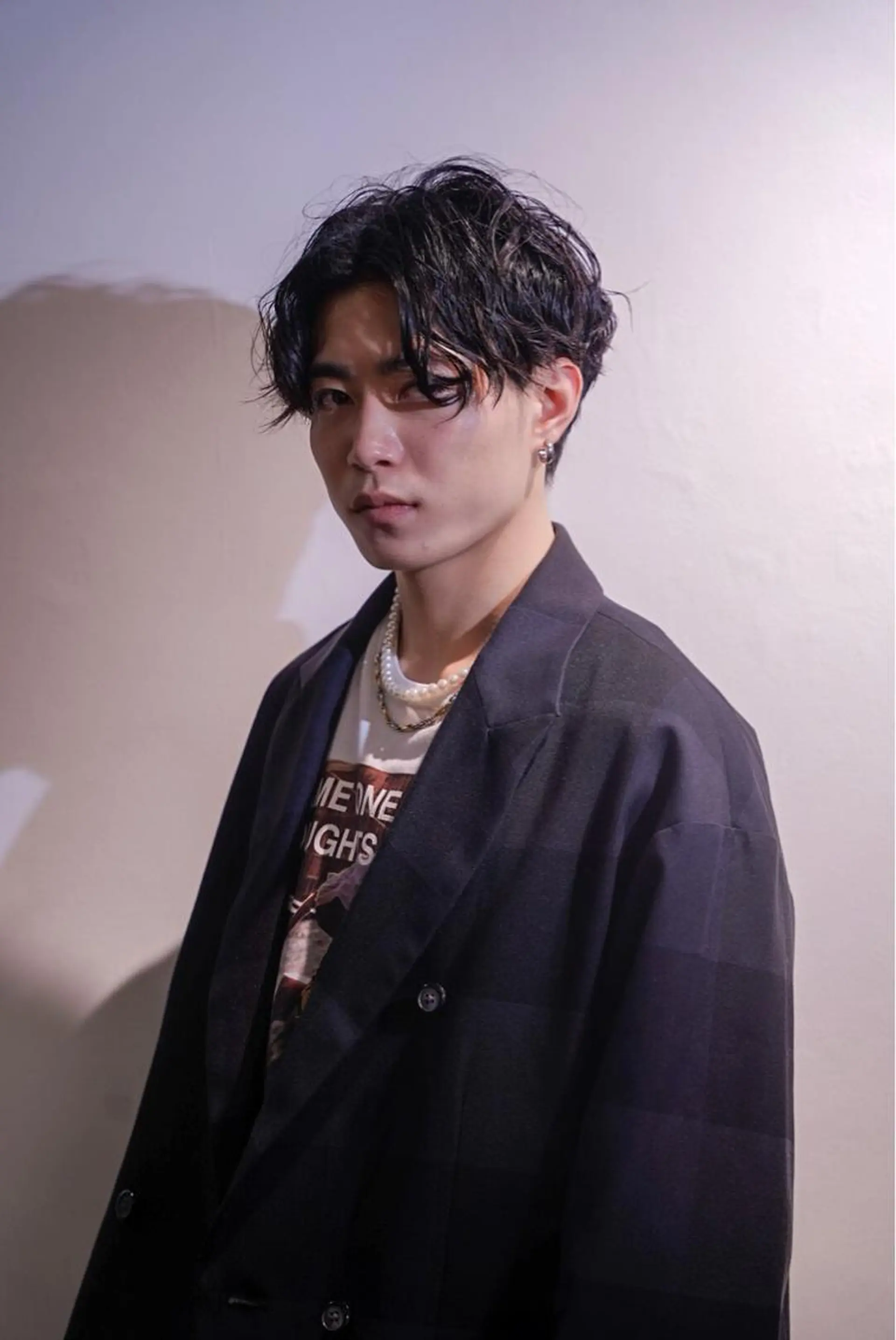 ミディアム カット パーマ トリートメント CHROM TOKYO ALT所属・神保町メンズno.1 佐々木康介のヘアスタイル