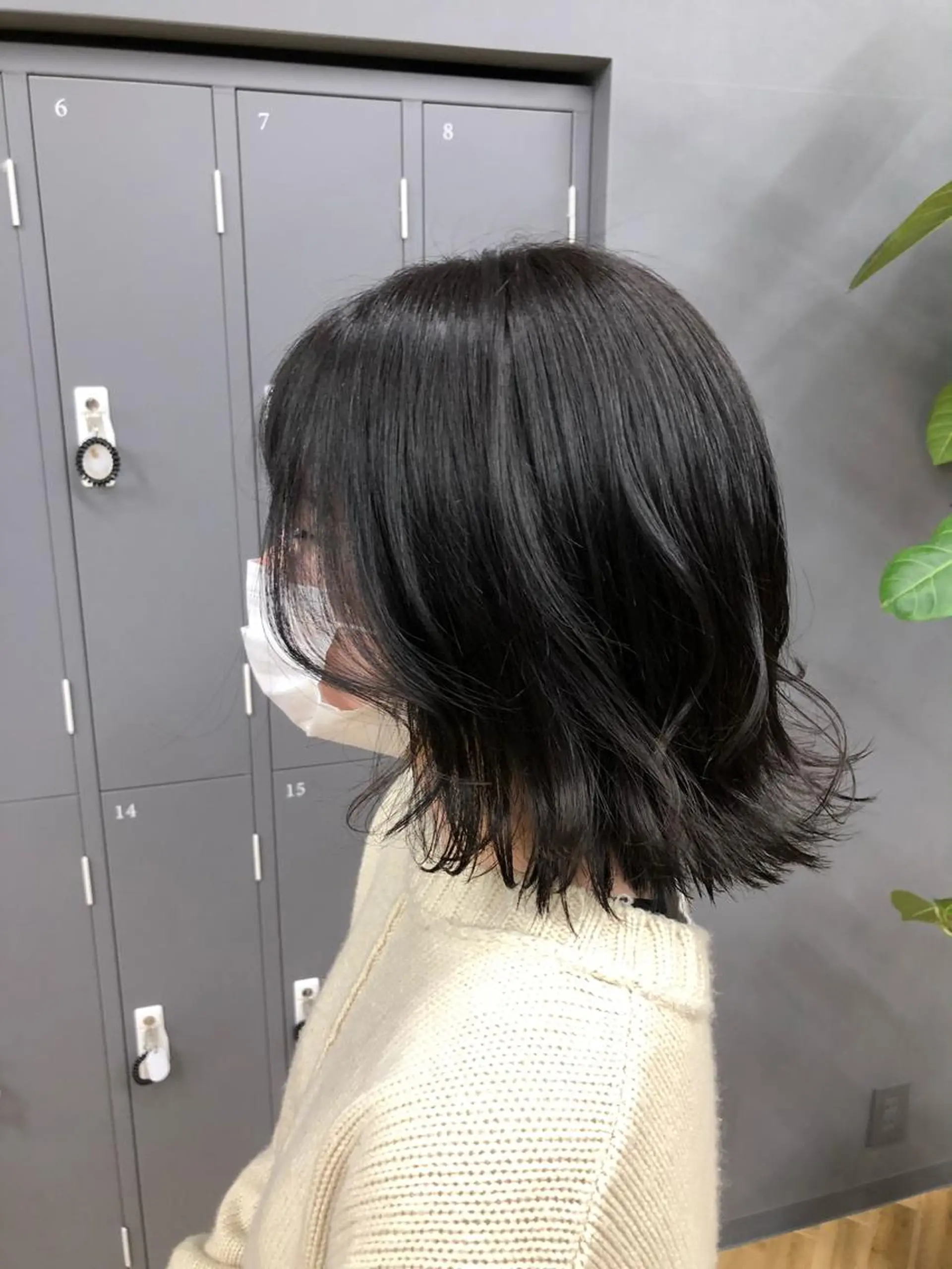 ミディアム カラー アッシュ アッシュグレー GIEN 末吉 海斗のヘアスタイル