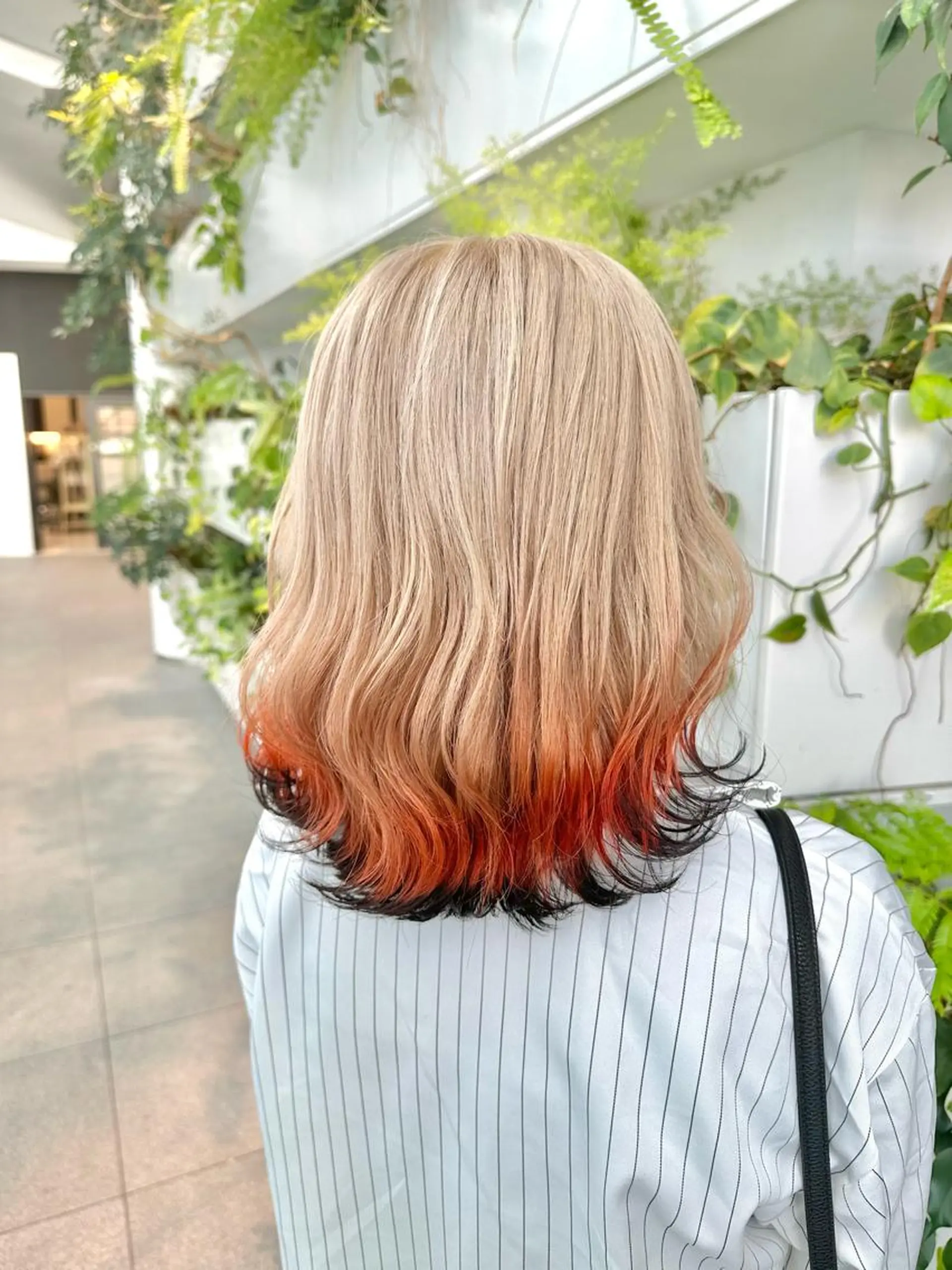 ミディアム ヘアカラー トリートメント 完全個室サロン💐 代表取締役💐梶谷のヘアスタイル