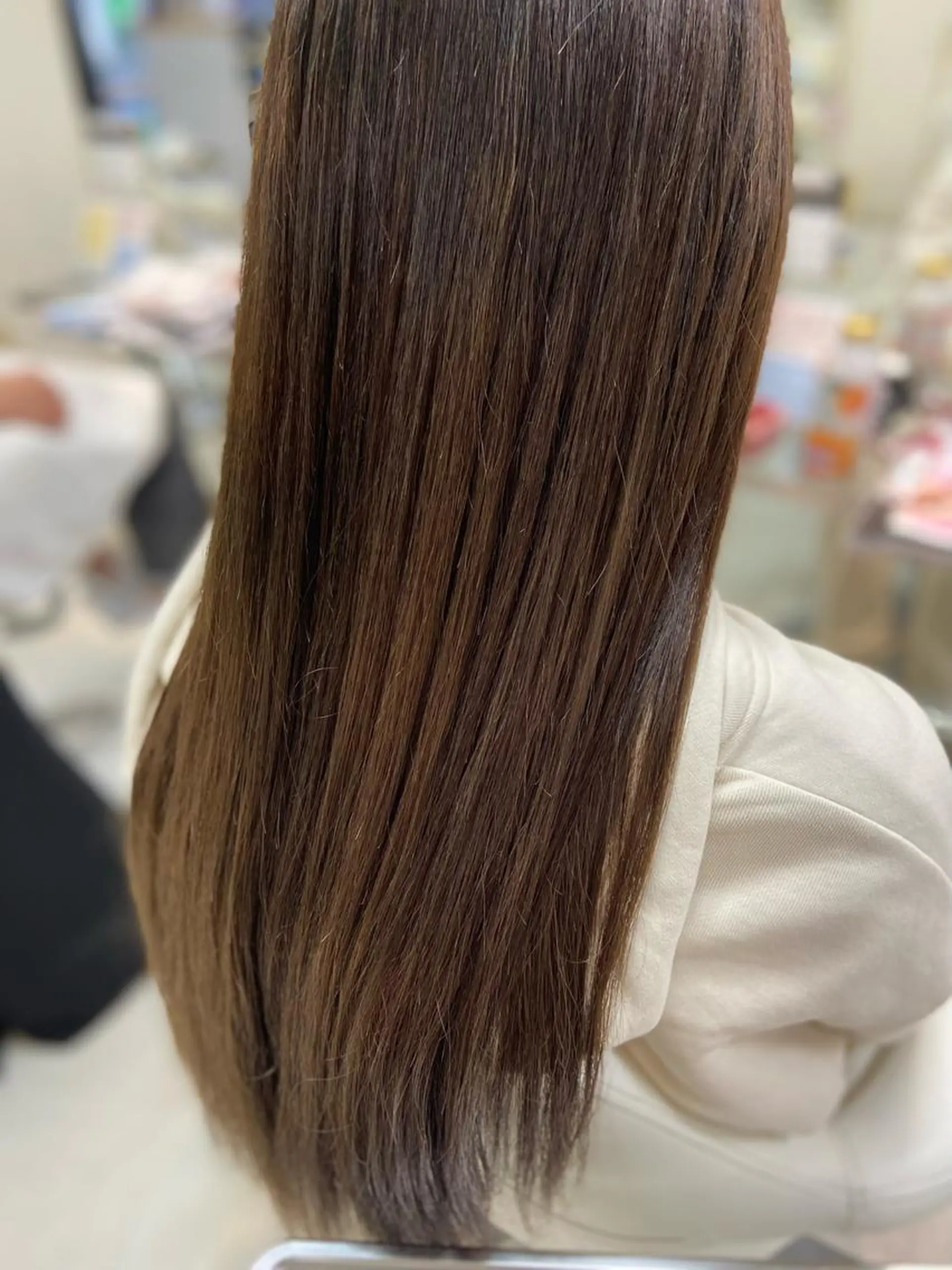 ロング カラー ブラウンカラー ヘアカラー トリートメント 菊地 美憂のヘアスタイル