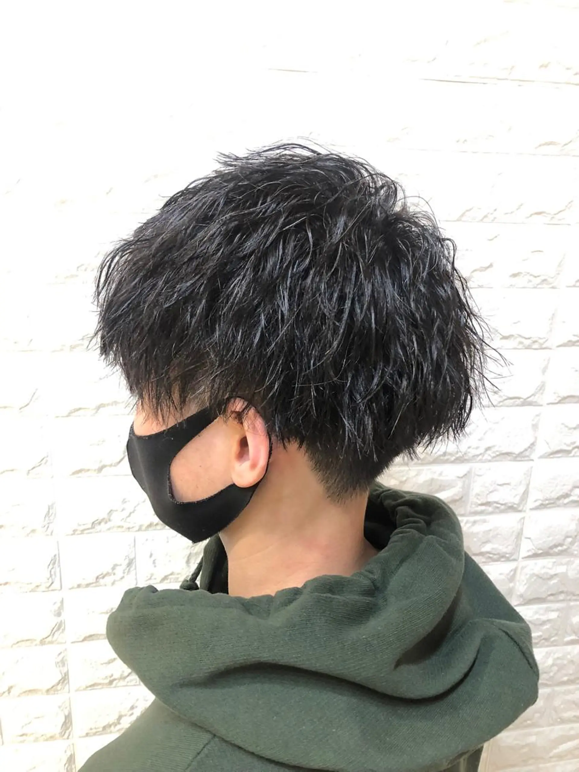ショート パーマ メンズ メンズパーマ カット パーマ 北脇 健治のヘアスタイル