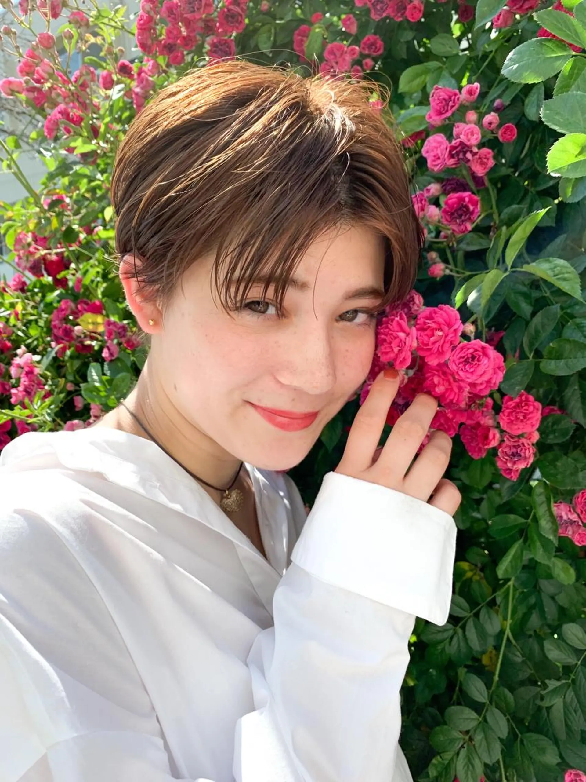 ショート カラー カット トリートメント 柔らか透け感カラー 🌿ムロヤリョウスケのヘアスタイル