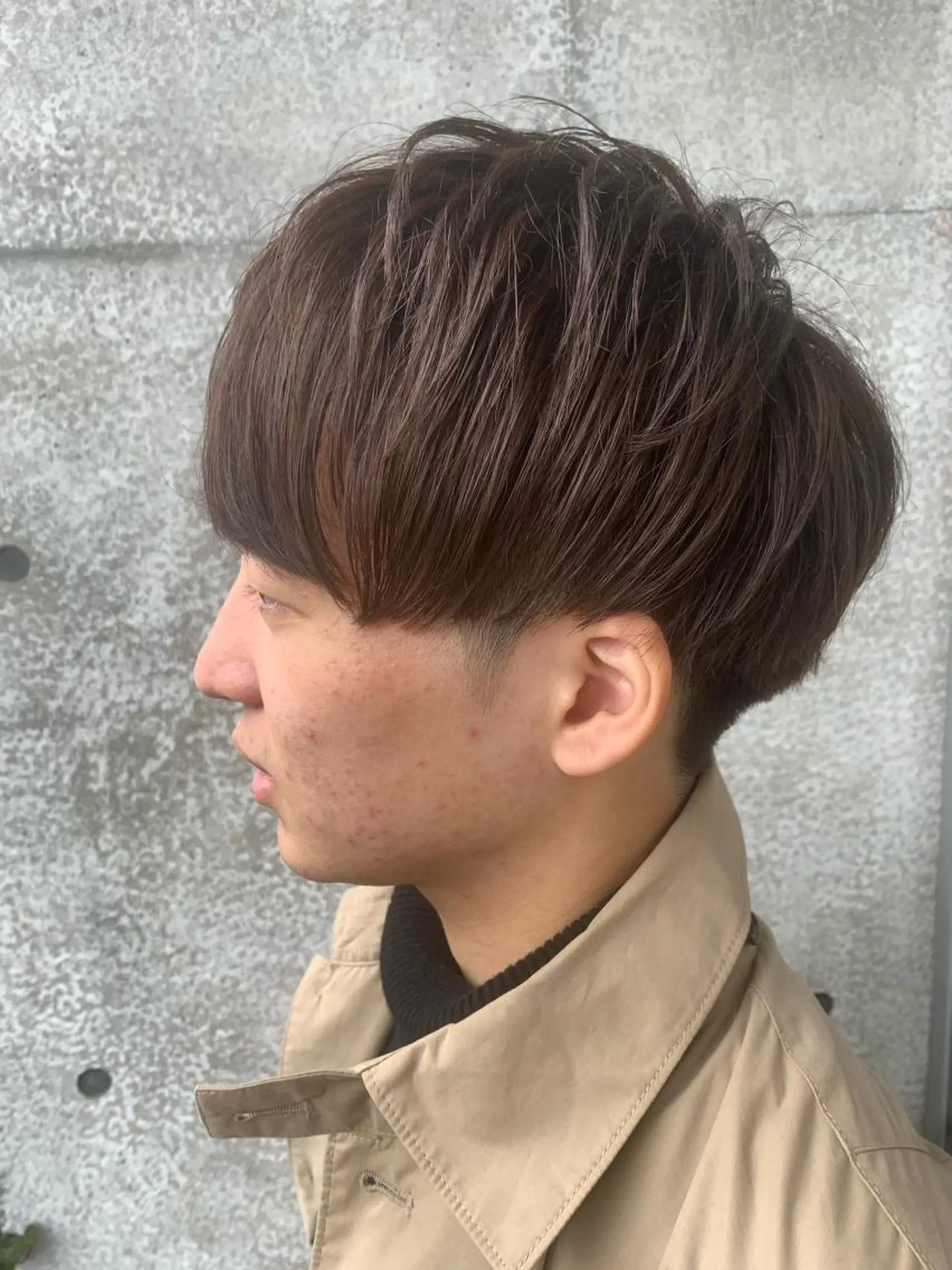 ショート カラー メンズ メンズパーマフェード シモジタカヒロのヘアスタイル