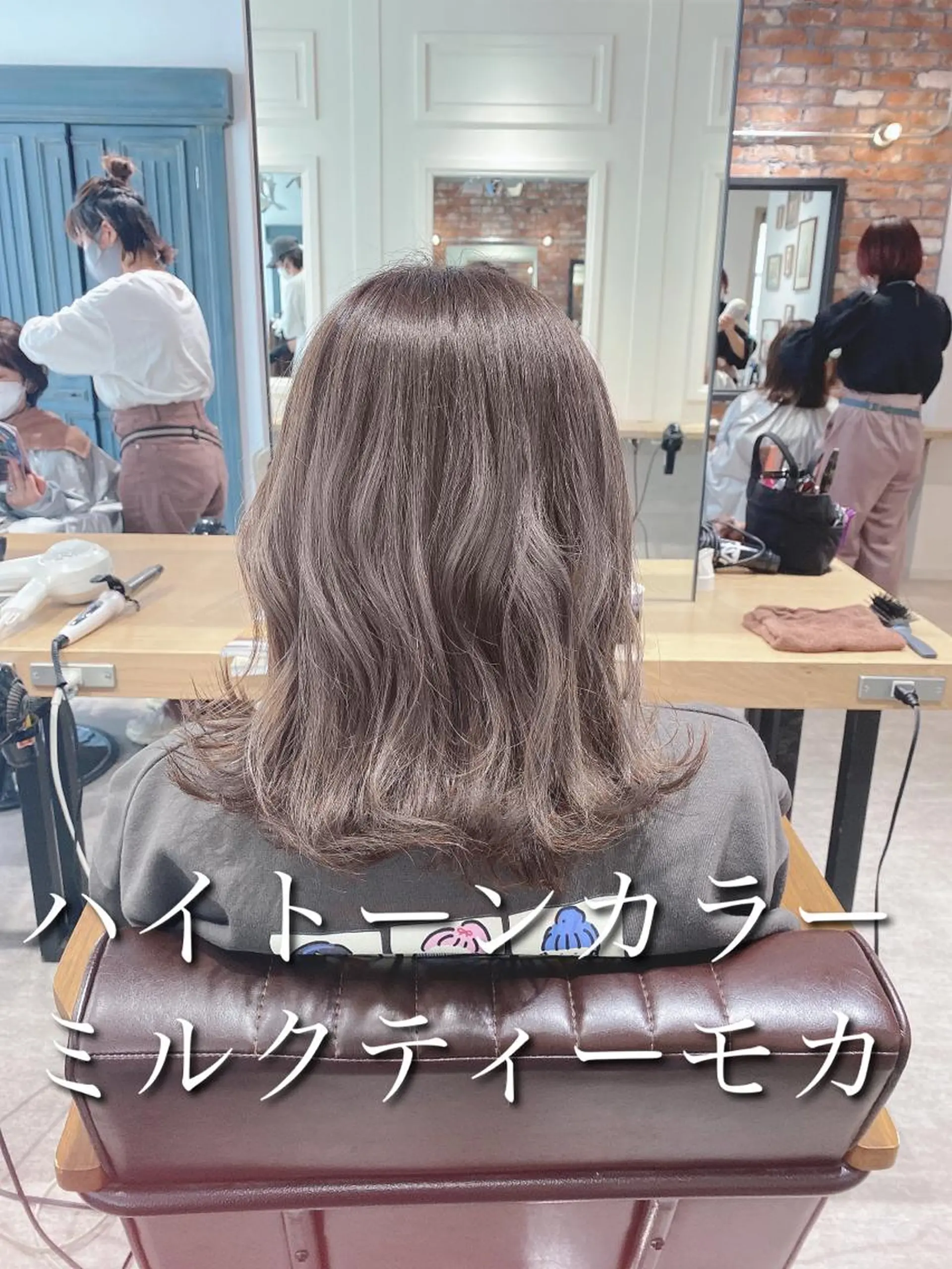 セミロング カラー カット ヘアカラー トリートメント 艶髪カラー 渡辺岳也のヘアスタイル