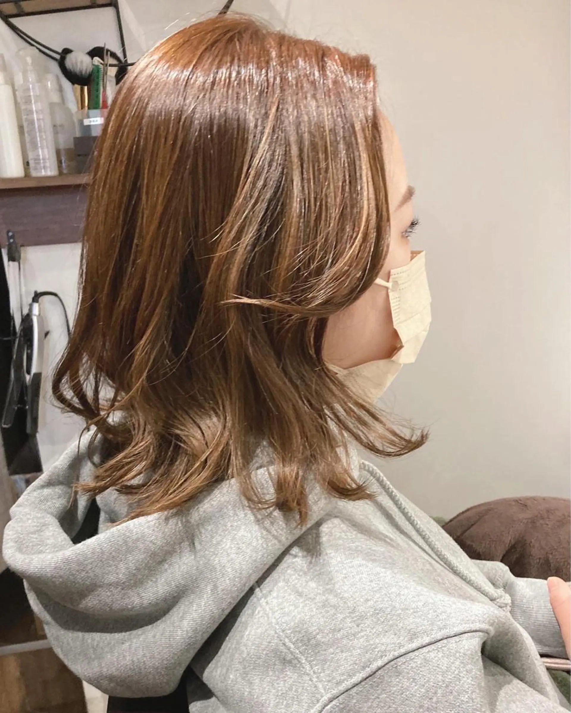 ミディアム ヘアカラー soin erinaのヘアスタイル