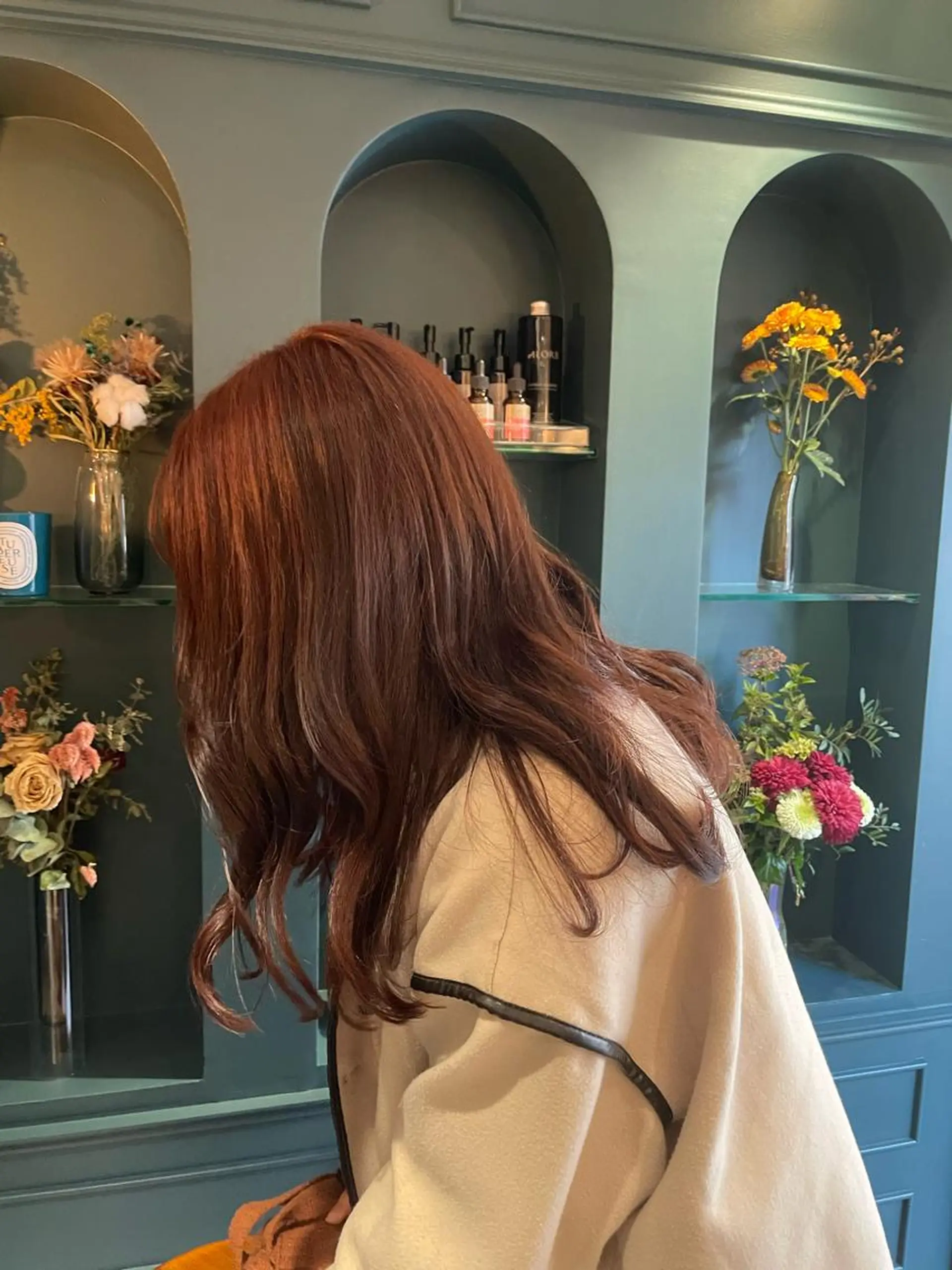 ロング カラー カット ヘアカラー トリートメント ヘアセット 🍊暖色カラー🍊 sakuraのヘアスタイル