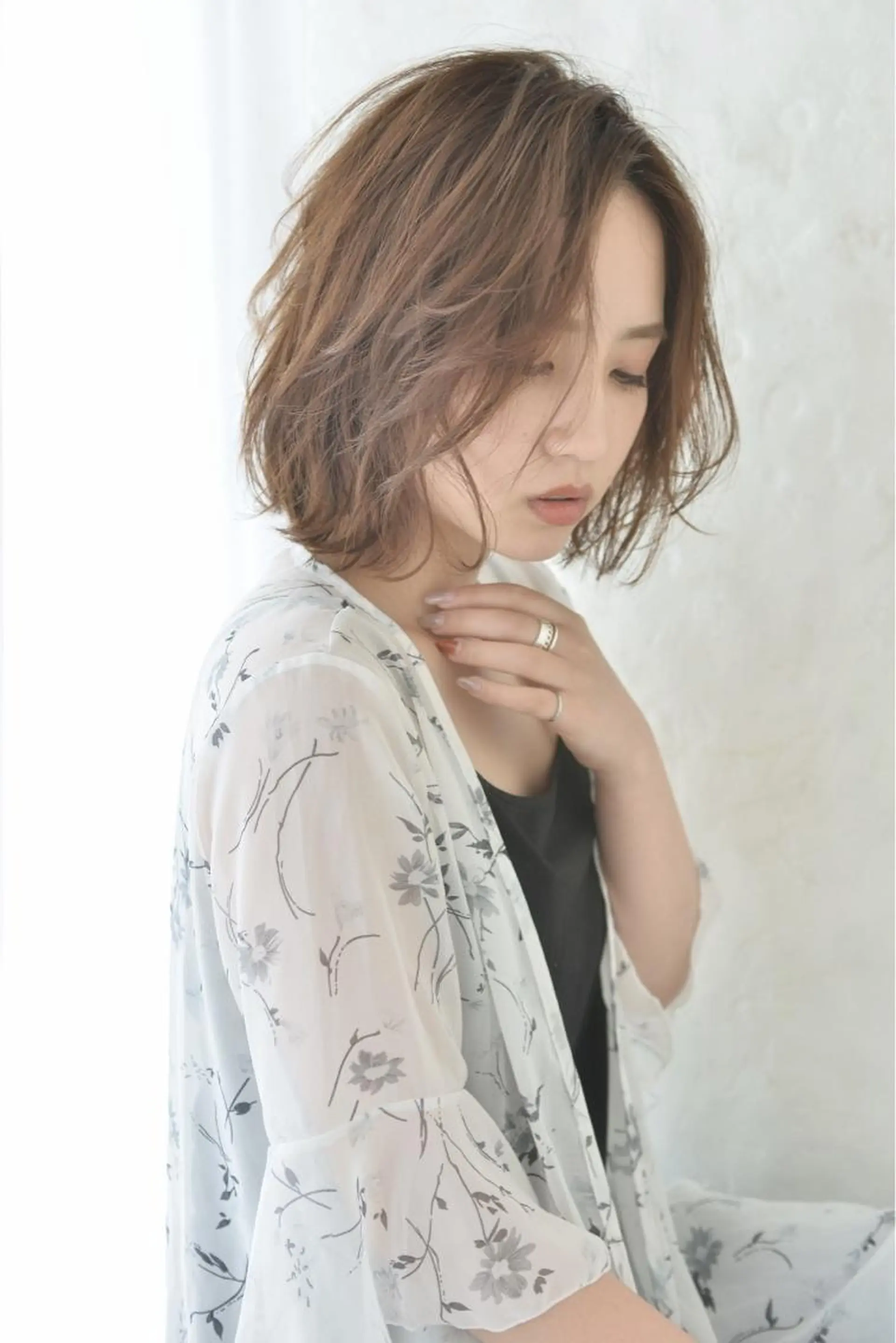 ミディアム カラー ひらやま りょういちのヘアスタイル