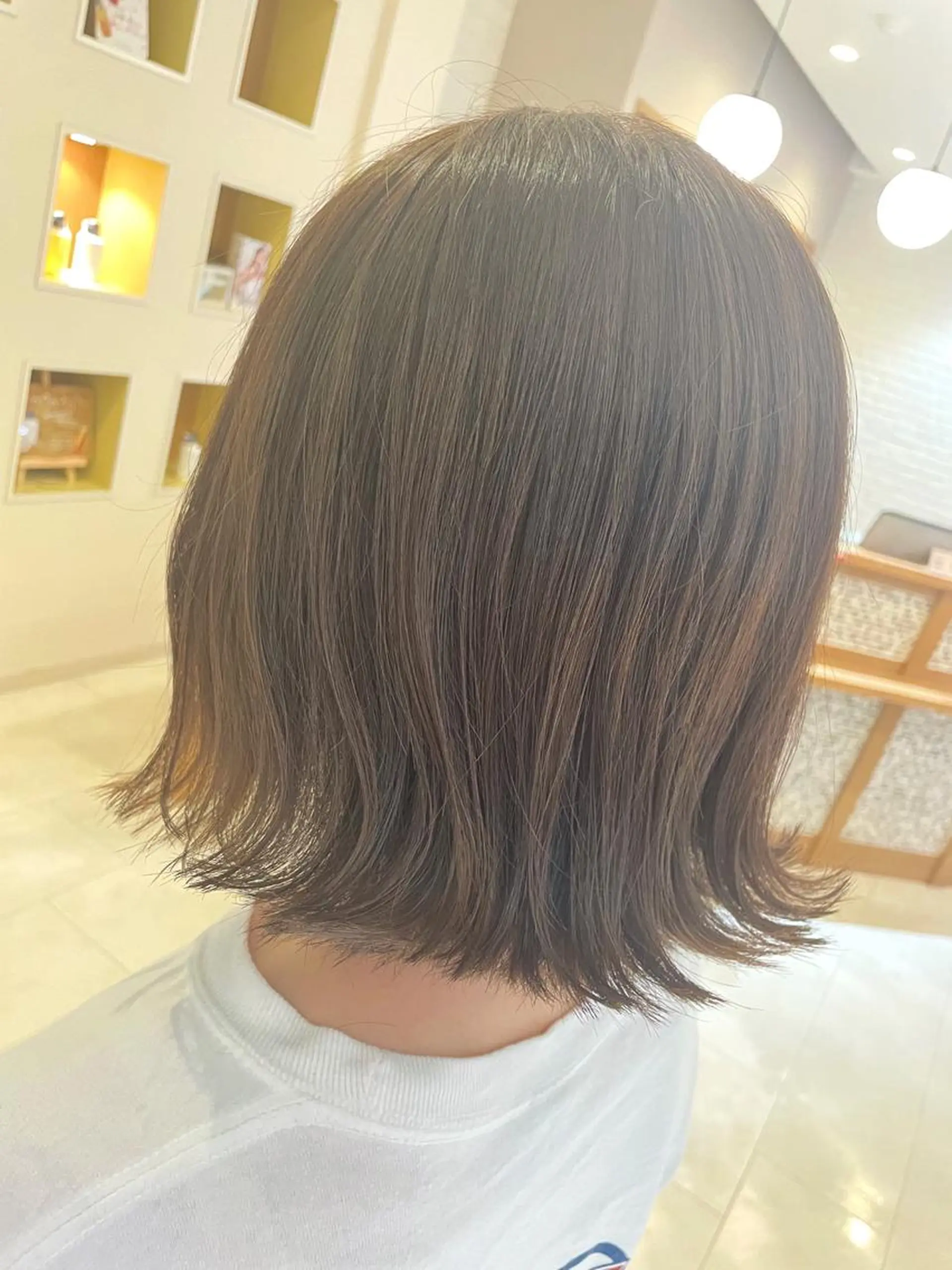 カラー ボブ カット ヘアカラー Chere rosso所属・✨頭身浴無料 -chere-金剛店のヘアスタイル