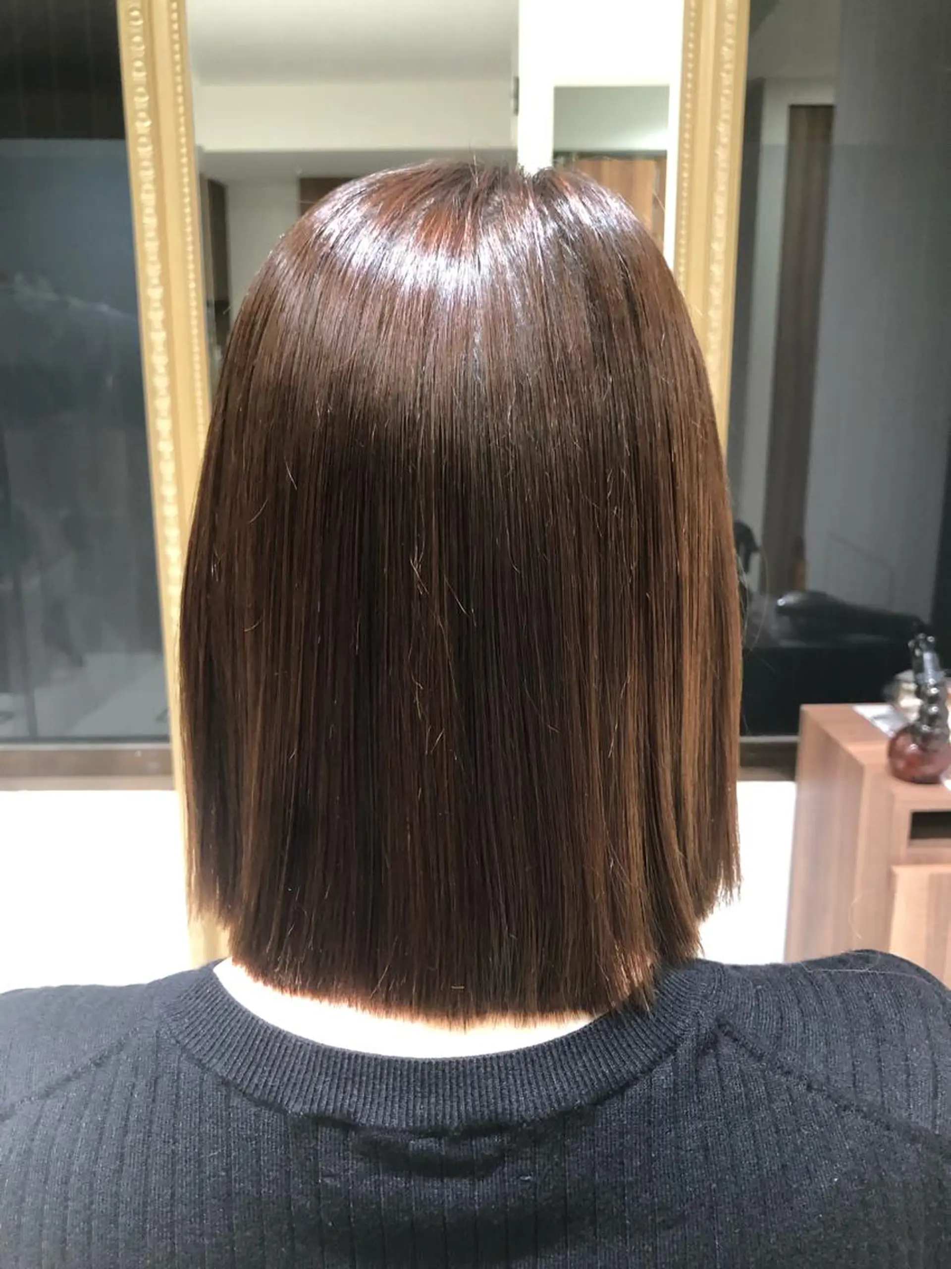 ミディアム パーマ little広島所属・【縮毛矯正】 予約リクエストのみ可のヘアスタイル