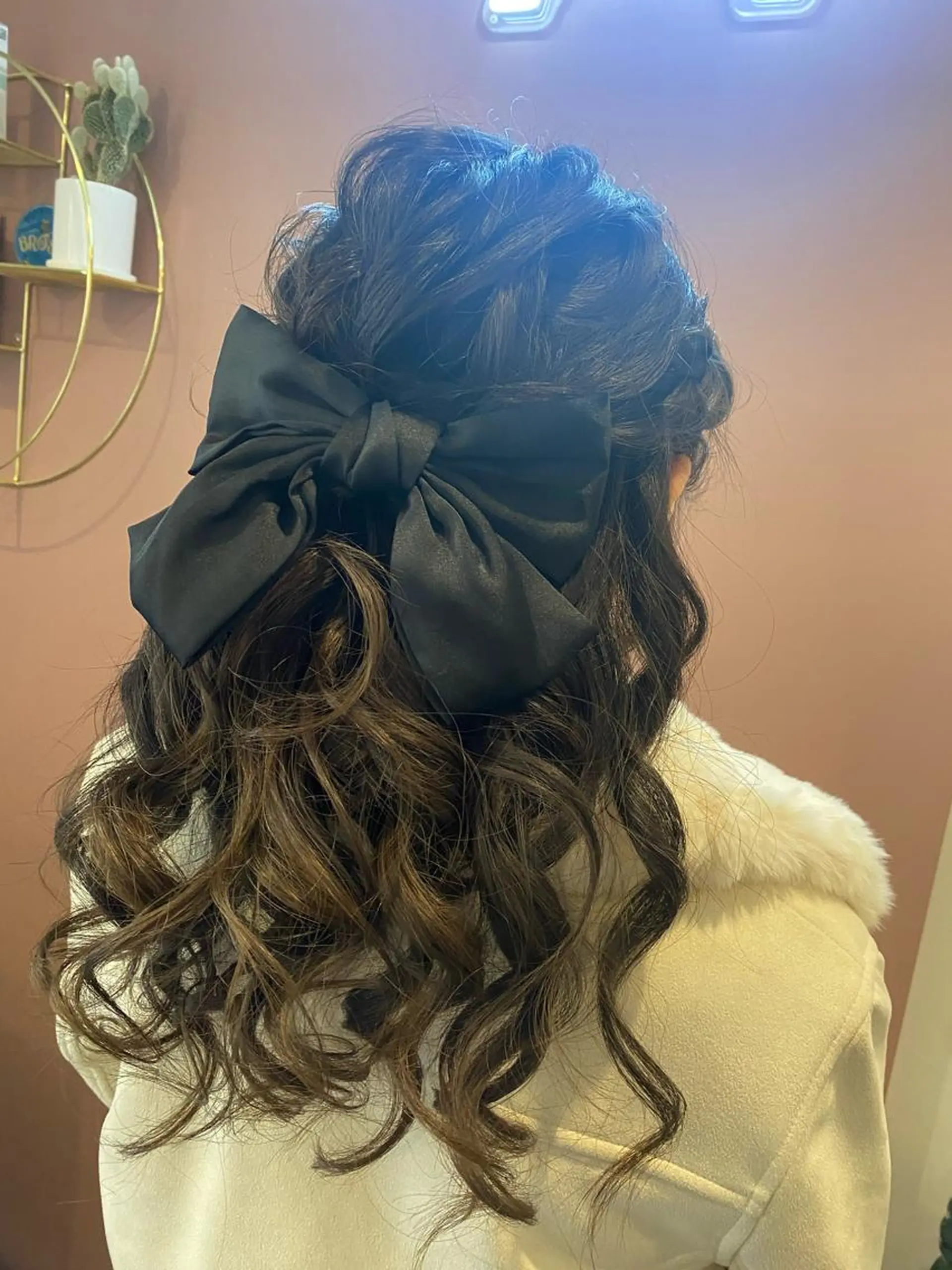 ロング ヘアアレンジ ハーフアップ ヘアセット pep所属・pep natsumiのヘアスタイル