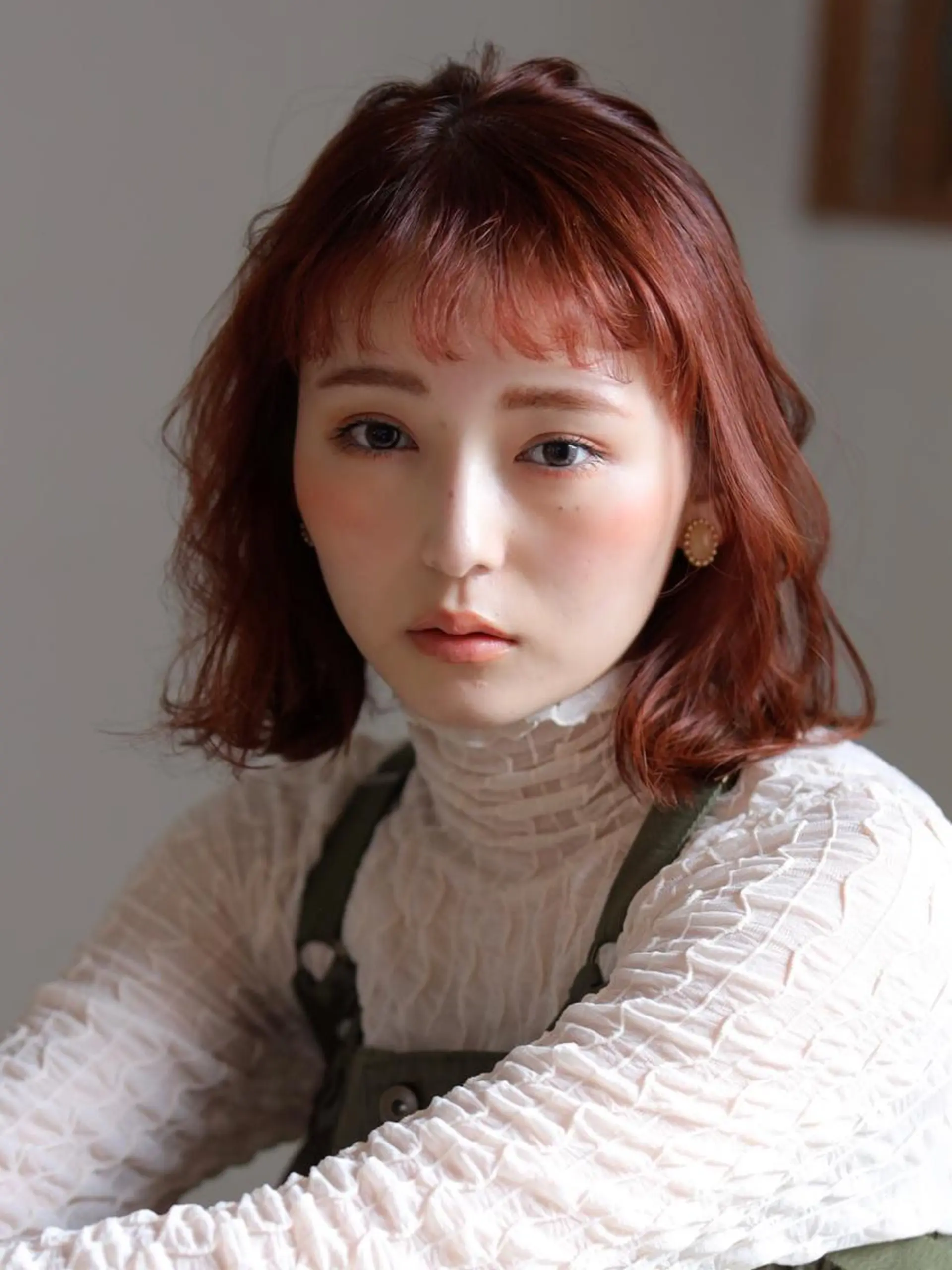 ミディアム パーマ 🎀ハイトーン/レイ ヤー/Reina🎀のヘアスタイル