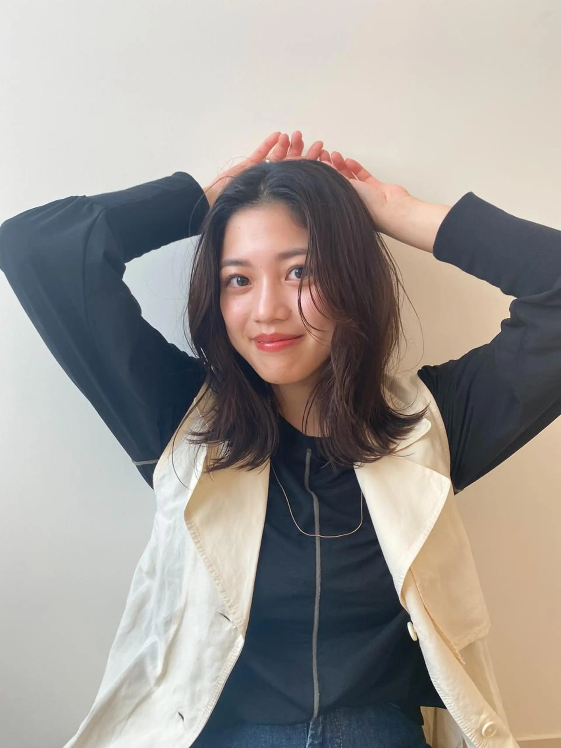 ミディアム 🌼透明感艶カラー オリーブ🌼河村咲のヘアスタイル