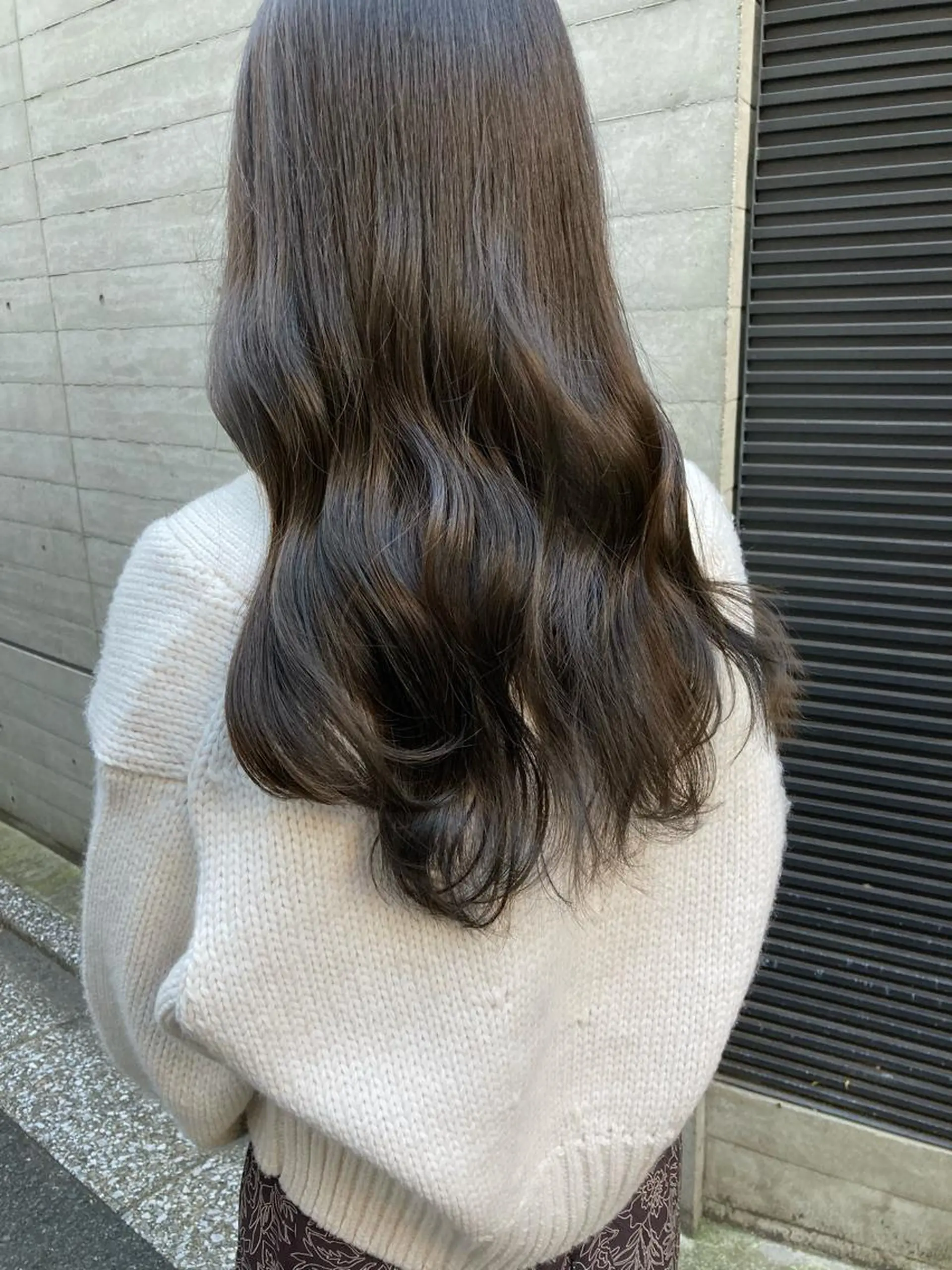 ロング ヘアカラー トリートメント ✨色持ちの良い艶 カラー✨蟹江真世のヘアスタイル