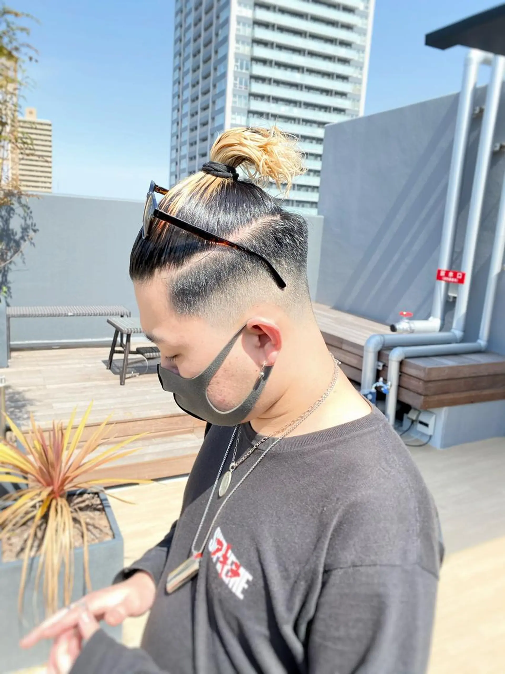 ショート カラー パーマ メンズ MENS  FEEL南森町所属・佐藤 達郎のヘアスタイル