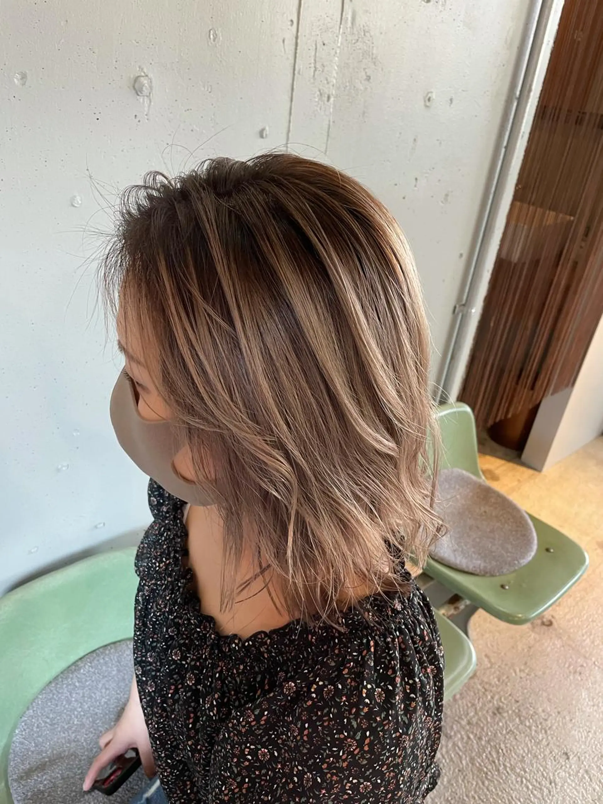 ミディアム カラー カット ヘアカラー トリートメント 🍀アレンジ簡単ヘア ☘️石田万里奈🍀のヘアスタイル