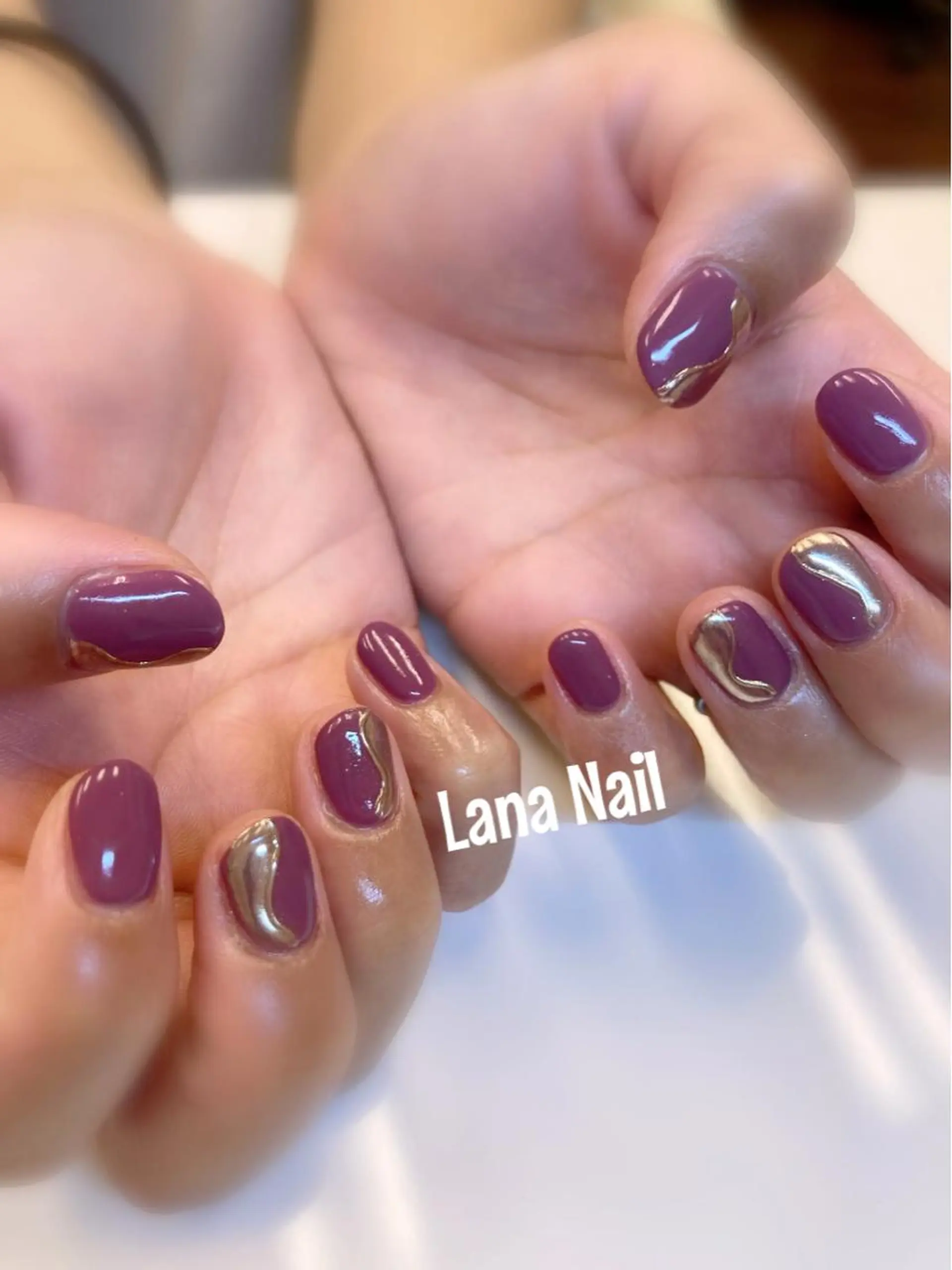 ネイル アートネイル ジェルネイル ワンカラーネイル Lana Nail所属・Lana Nailのネイルデザイン