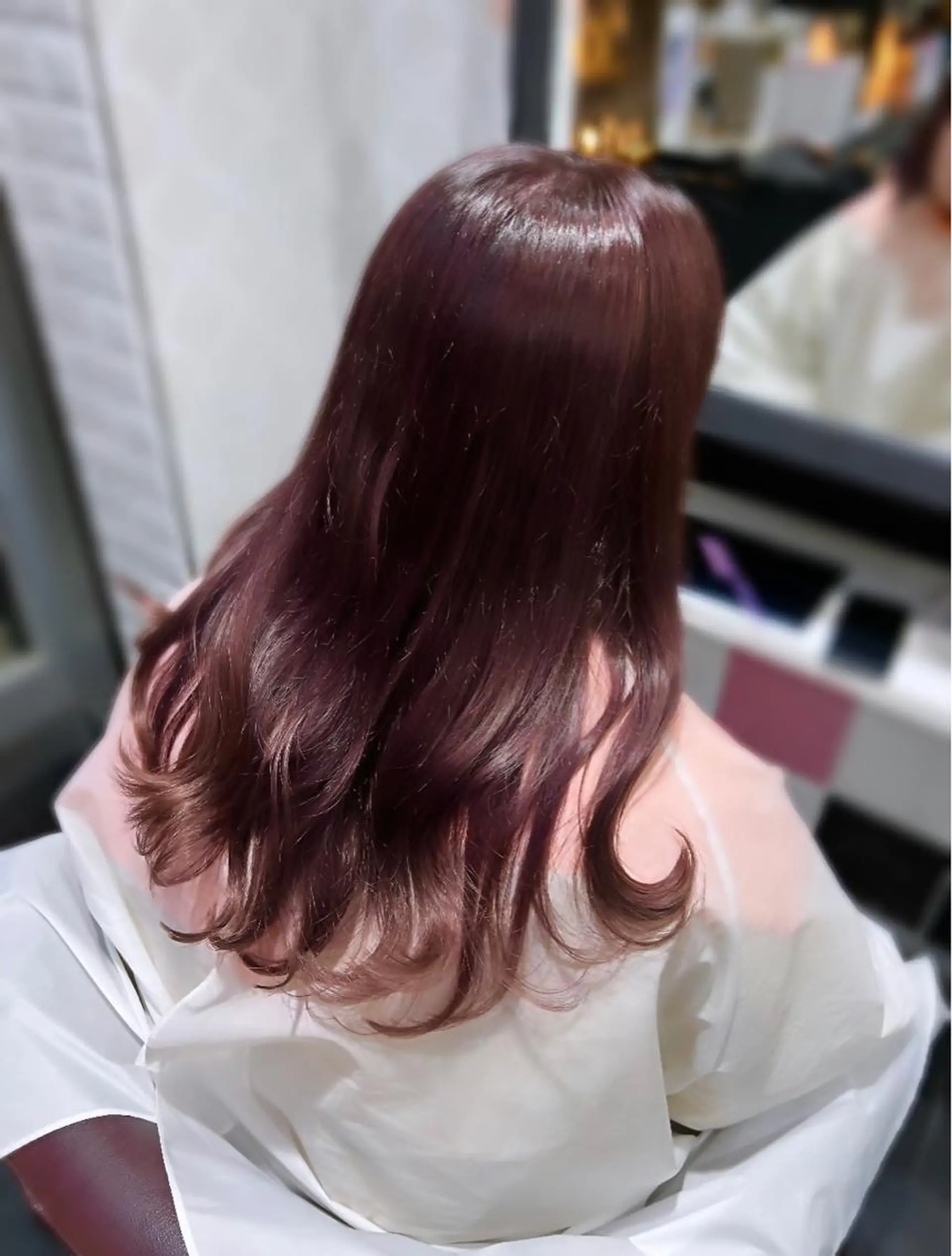 ロング カラー ブラウンカラー カシス ラベンダーカラー ラベンダーピンク ピンクカラー ヘアカラー トリートメント 艶髪モテヘア ♡tomimaのヘアスタイル