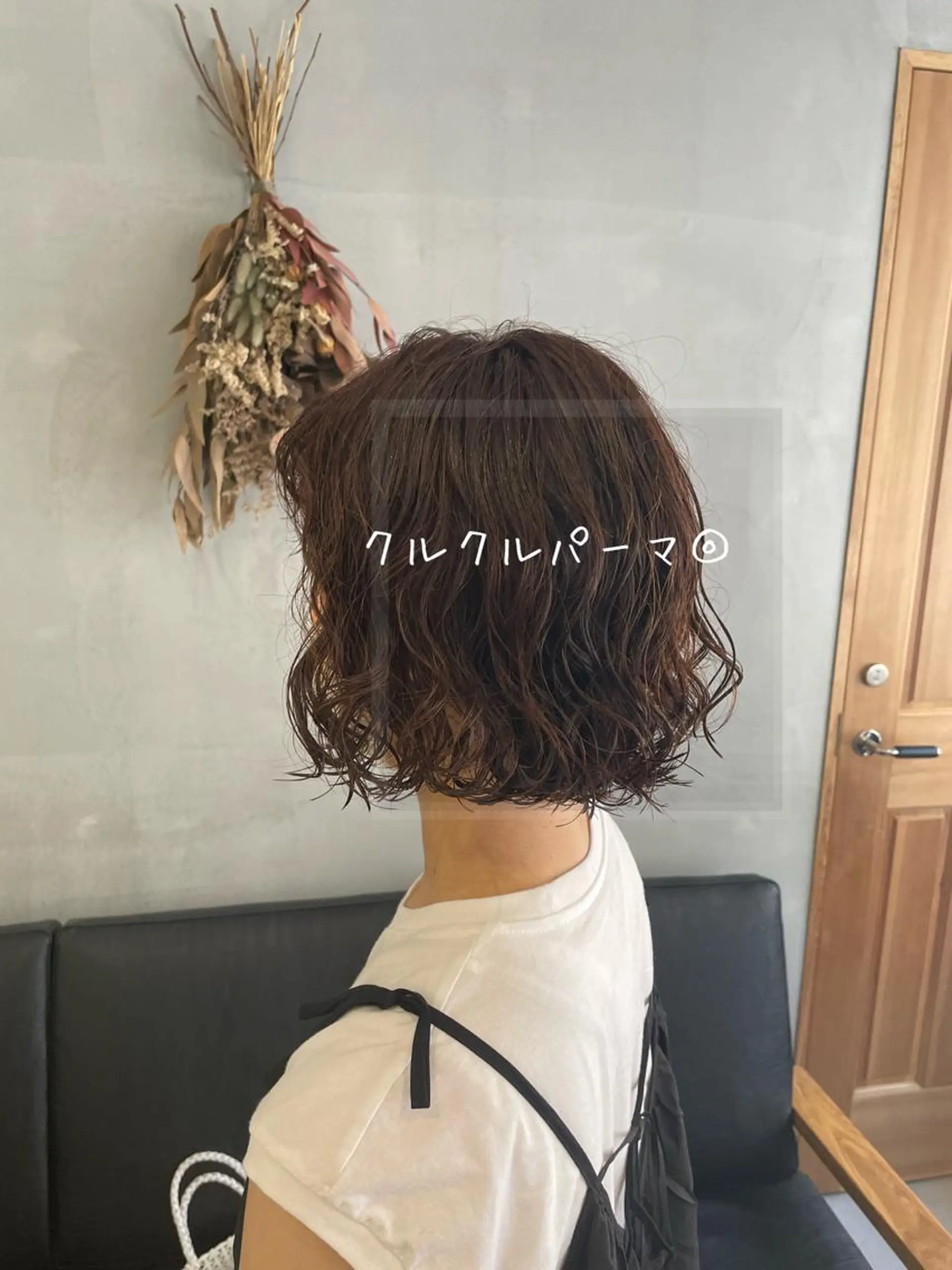 ショート 暖色カラー🍊 ボブ🌿顔周りcutのヘアスタイル