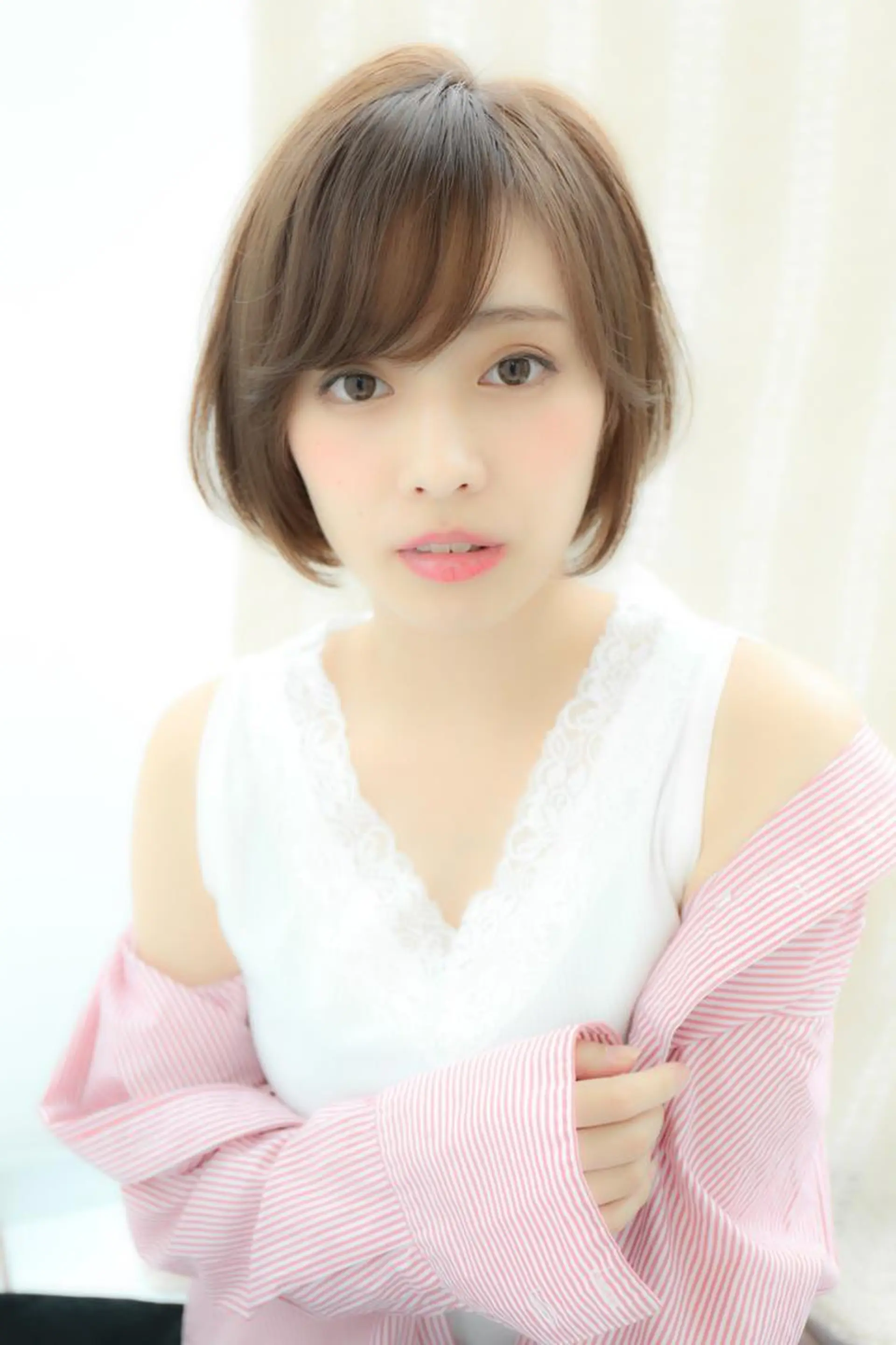 ミディアム カラー パーマ 山下 直人のヘアスタイル