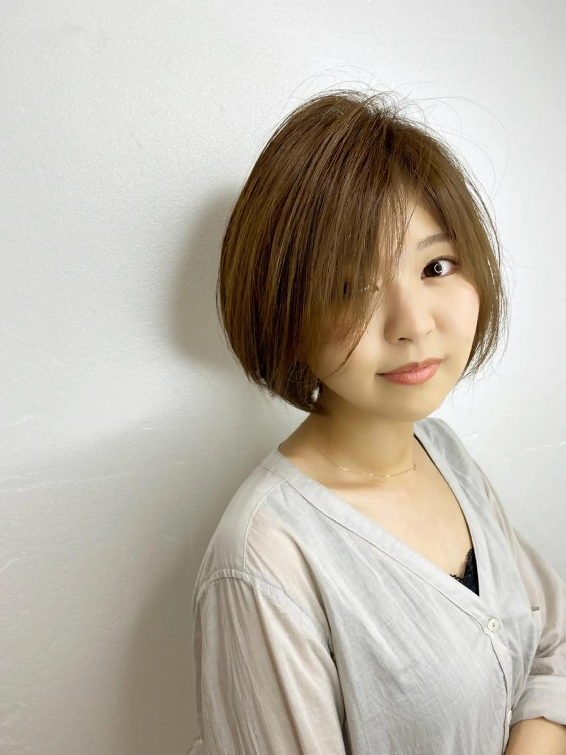ショート カラー 髪質改善 トリートメント セレスト心斎橋所属・上田 篤史のヘアスタイル
