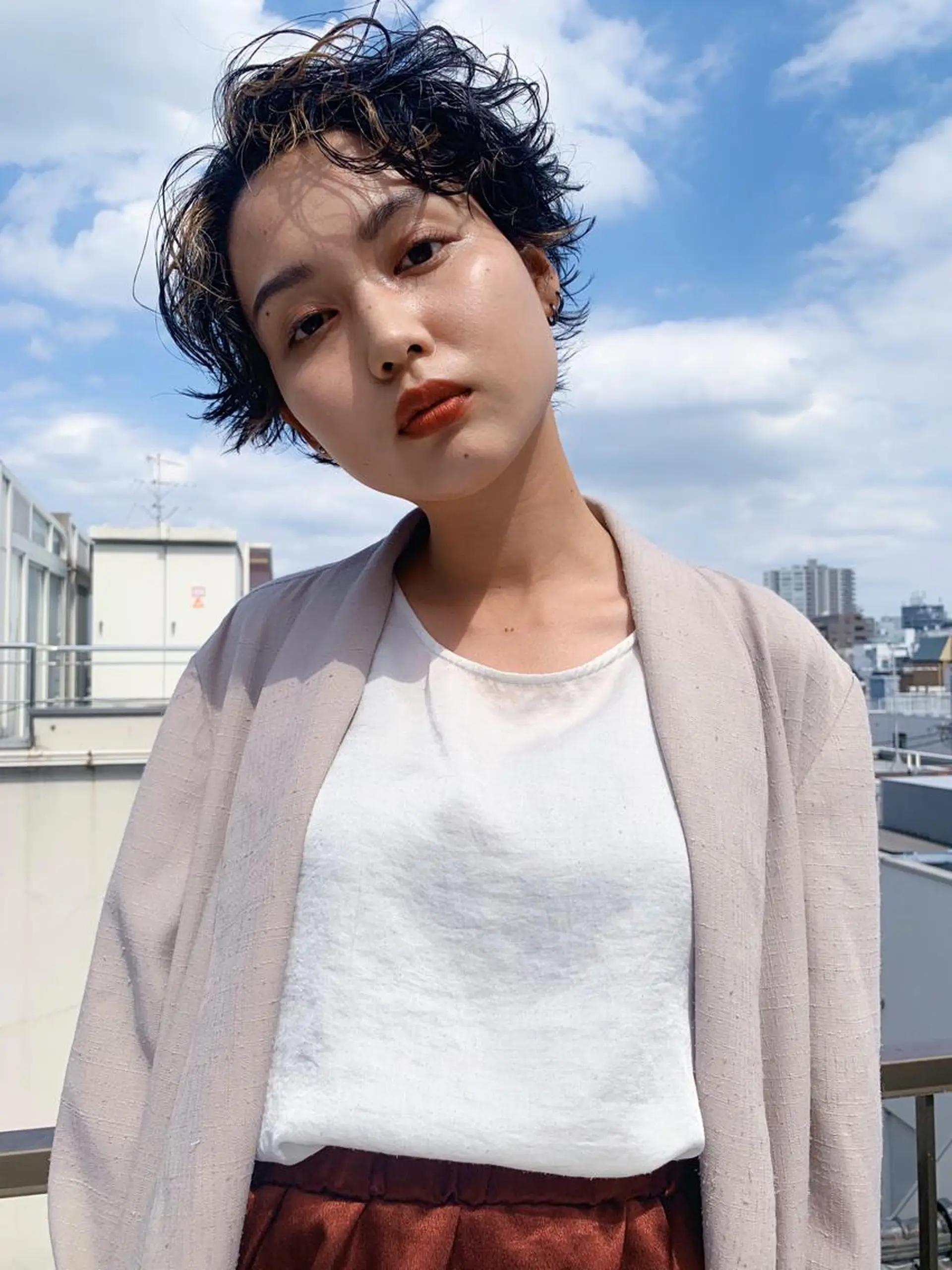ショート カラー パーマ カット ヘアカラー パーマ ブリーチカラーNo. 1🌈 RYOGAのヘアスタイル