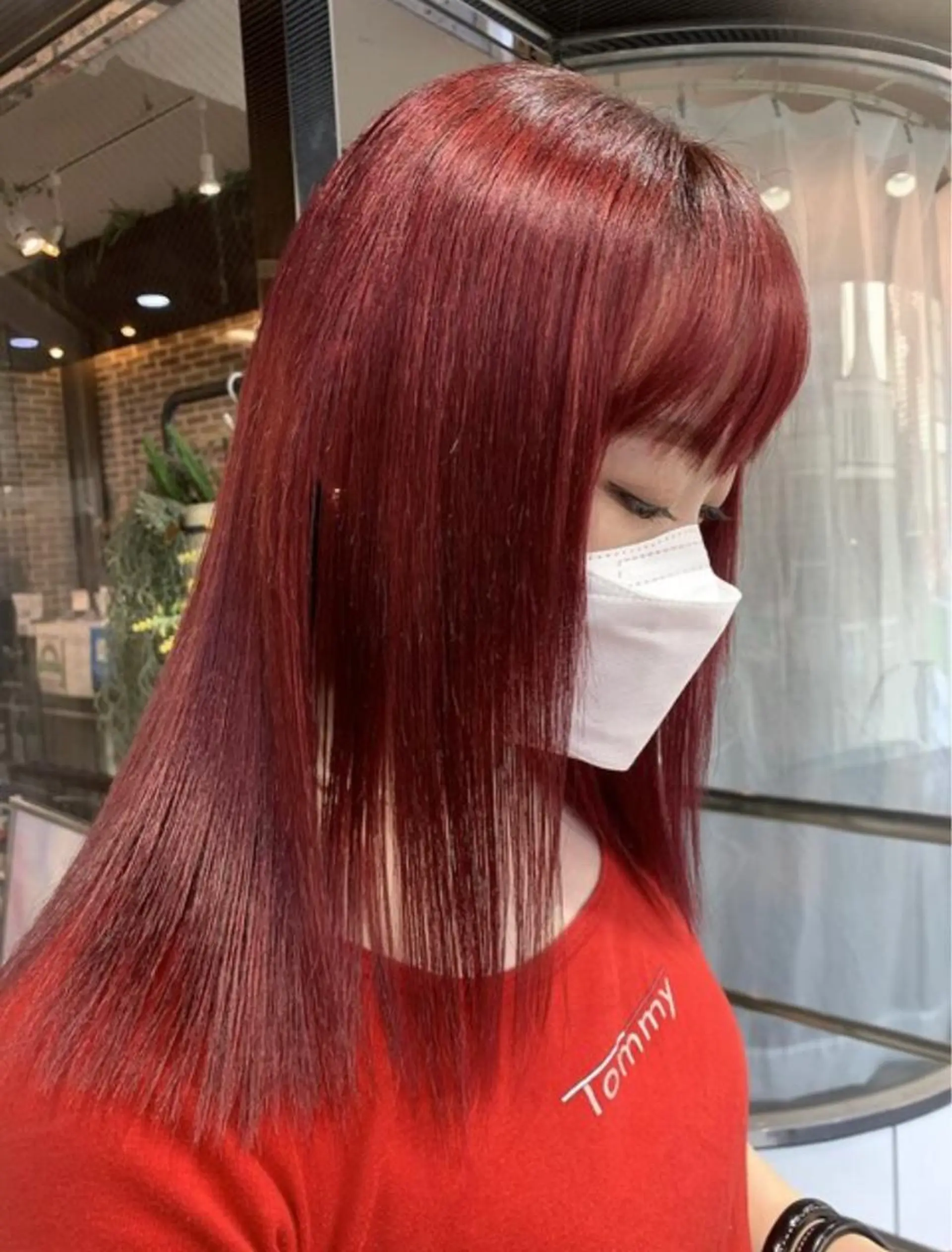 ロング カラー ハイトーンカラー 学生 ヘアカラー 酸性ストレート 🤍🎀honokaのヘアスタイル