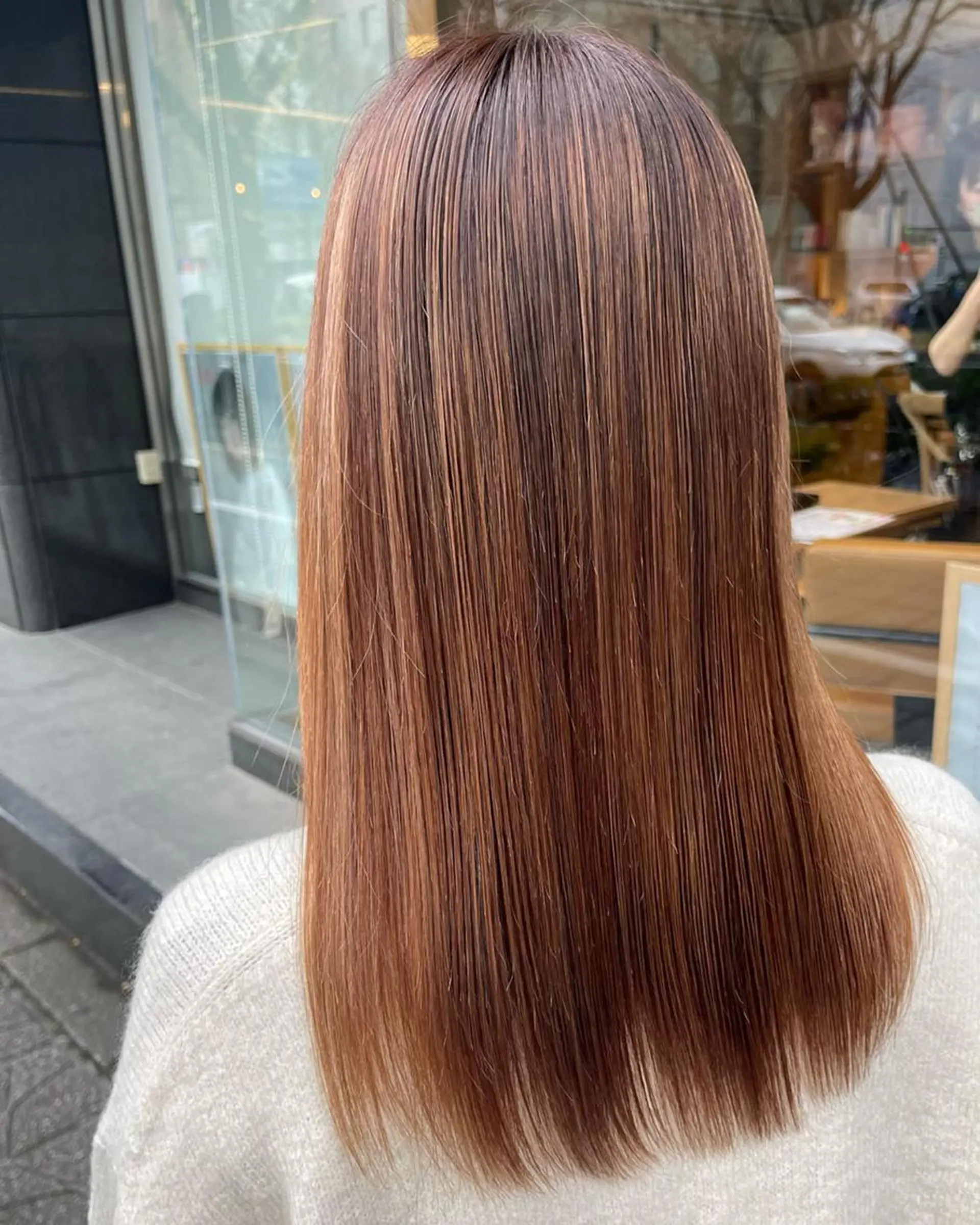 ミディアム カラー ヘアアレンジ 黒髪 ブリーチ インナーカラー 髪質改善 似合わせカット ❥【韓国風ヘア】 stylist 林❥のエステ・リラクイメージ