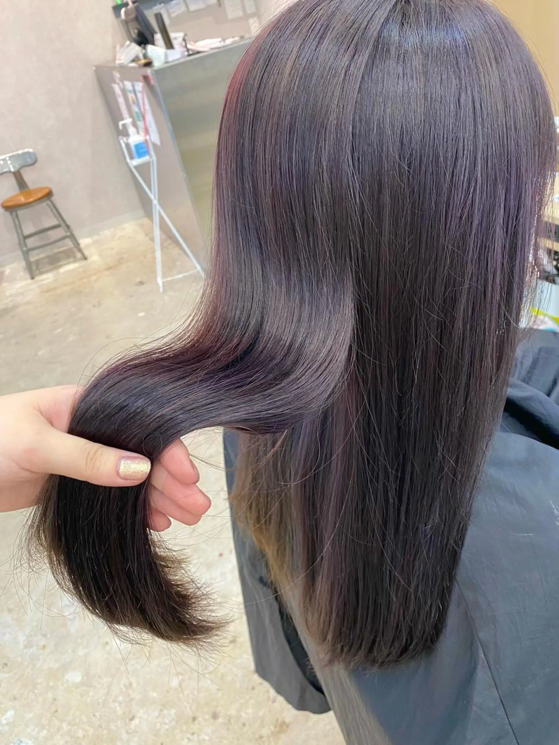 ロング カラー ヘアアレンジ ヘアカラー ♡韓国風ヘア 🐈♡MIHOのヘアスタイル