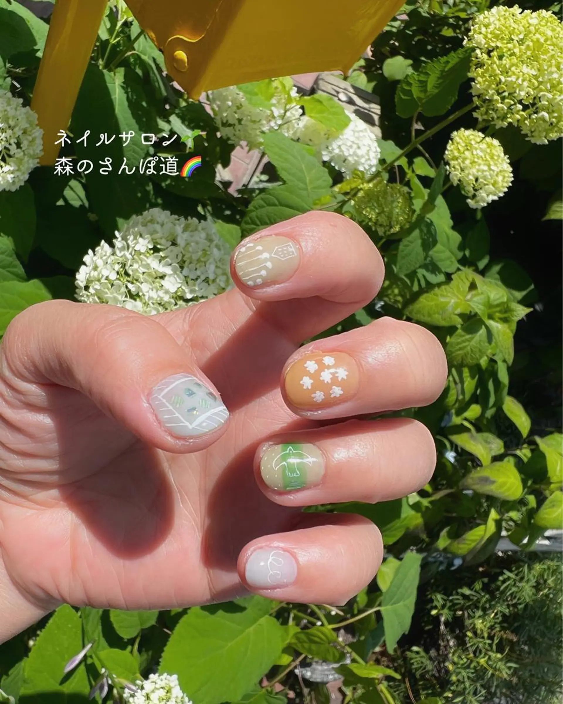 ネイル ハンドネイル 森のさんぽ道所属・ショートネイル 森のさんぽ道のネイルデザイン