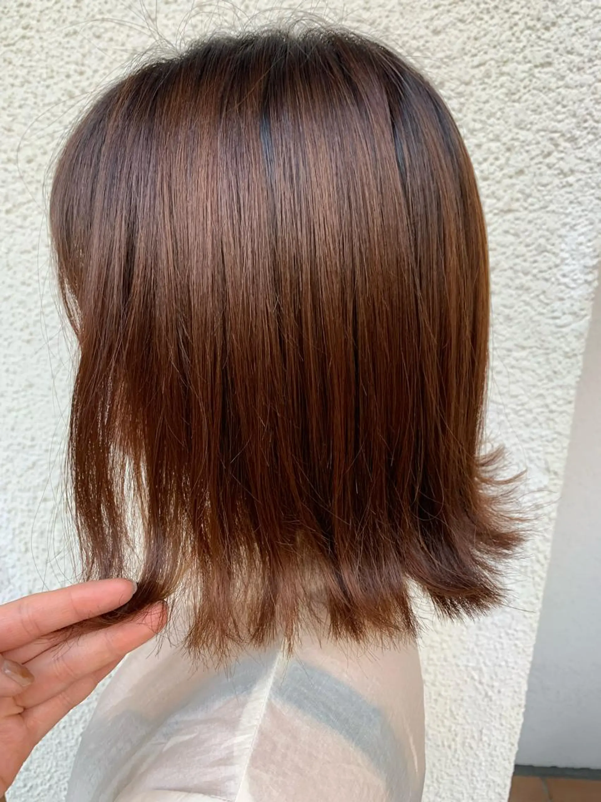 ミディアム カラー 縮毛矯正 トリートメント ヘッドスパ putri 川邉 優花のヘアスタイル