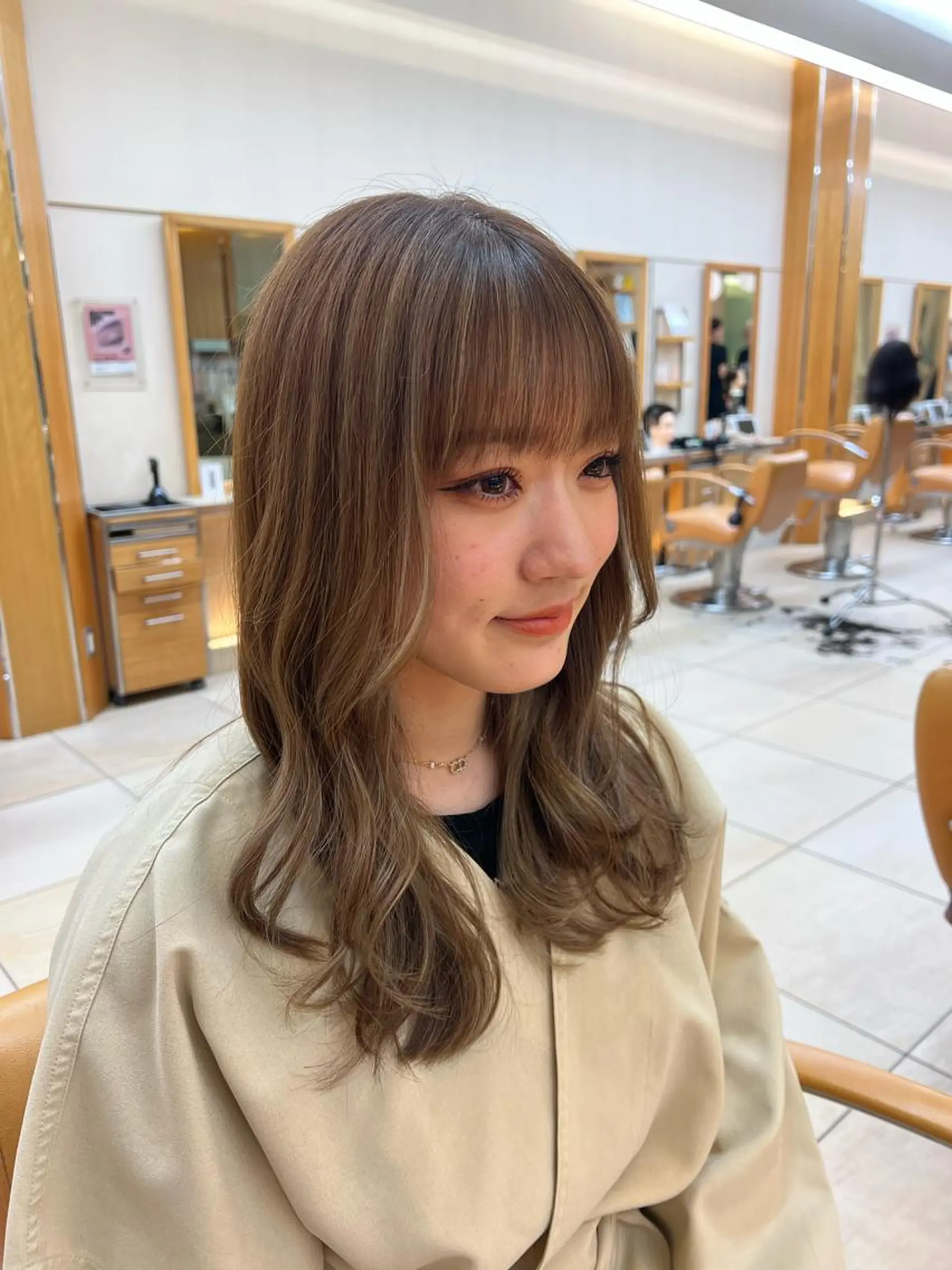 ミディアム カラー 似合わせカラー💛 新宿　本多恵美のヘアスタイル