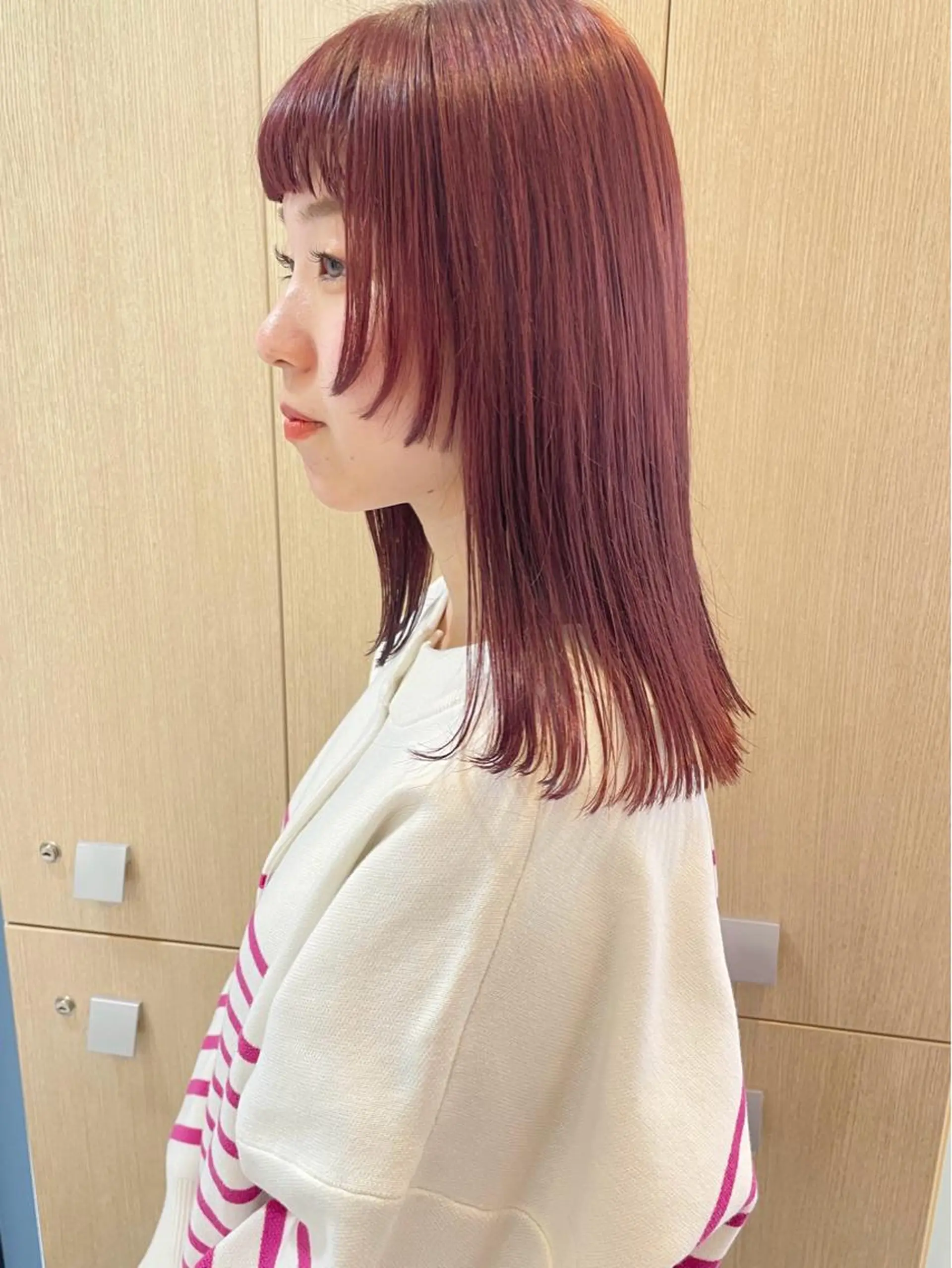 ミディアム ミディアムレイヤー 姫カット レイヤーカット ヘアカラー トリートメント 【ボブ/個室サロン】 癒し空間mimuraのヘアスタイル