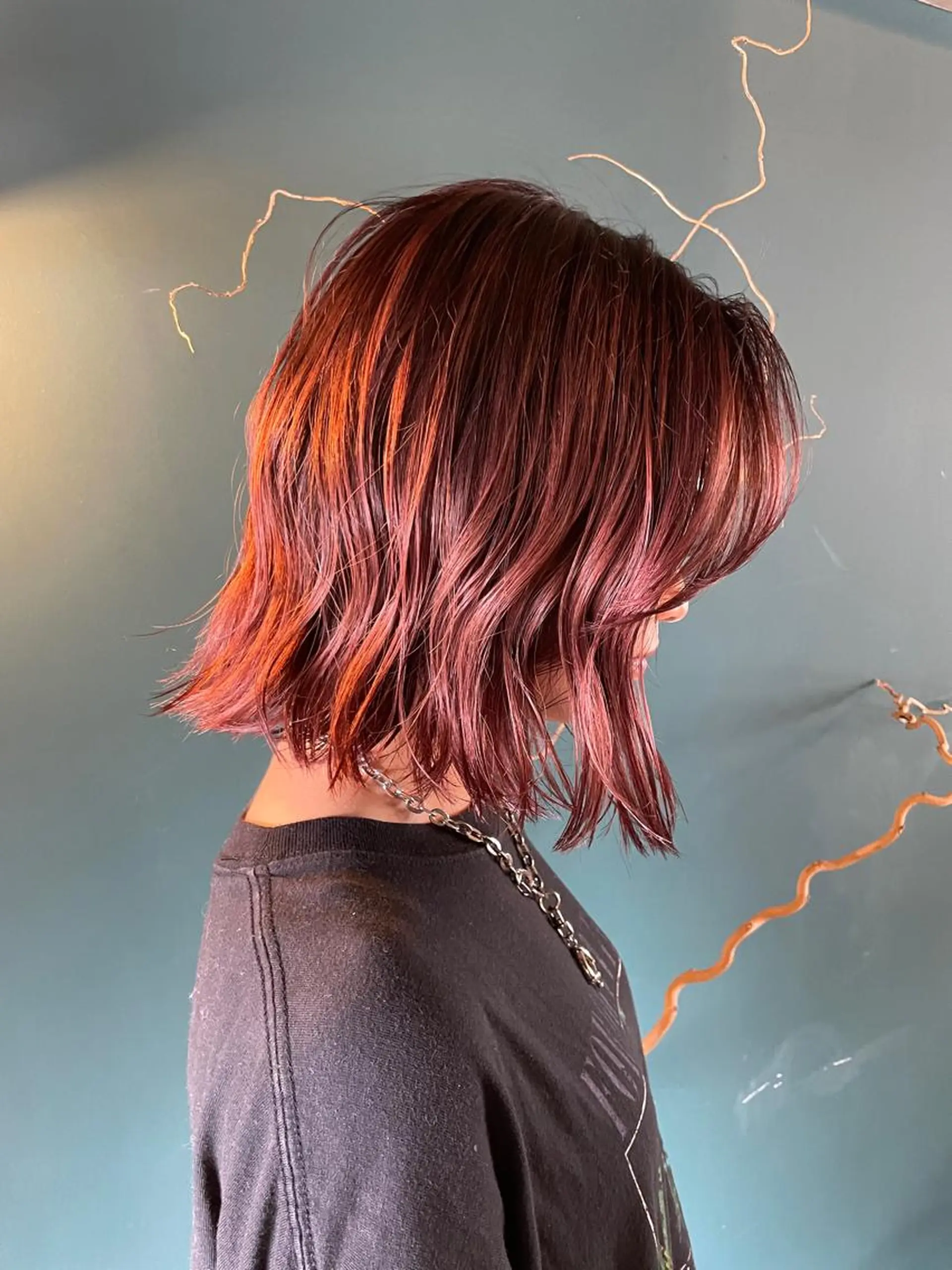 ミディアム カット ヘアカラー トリートメント vivre libre所属・vivre libreのヘアスタイル