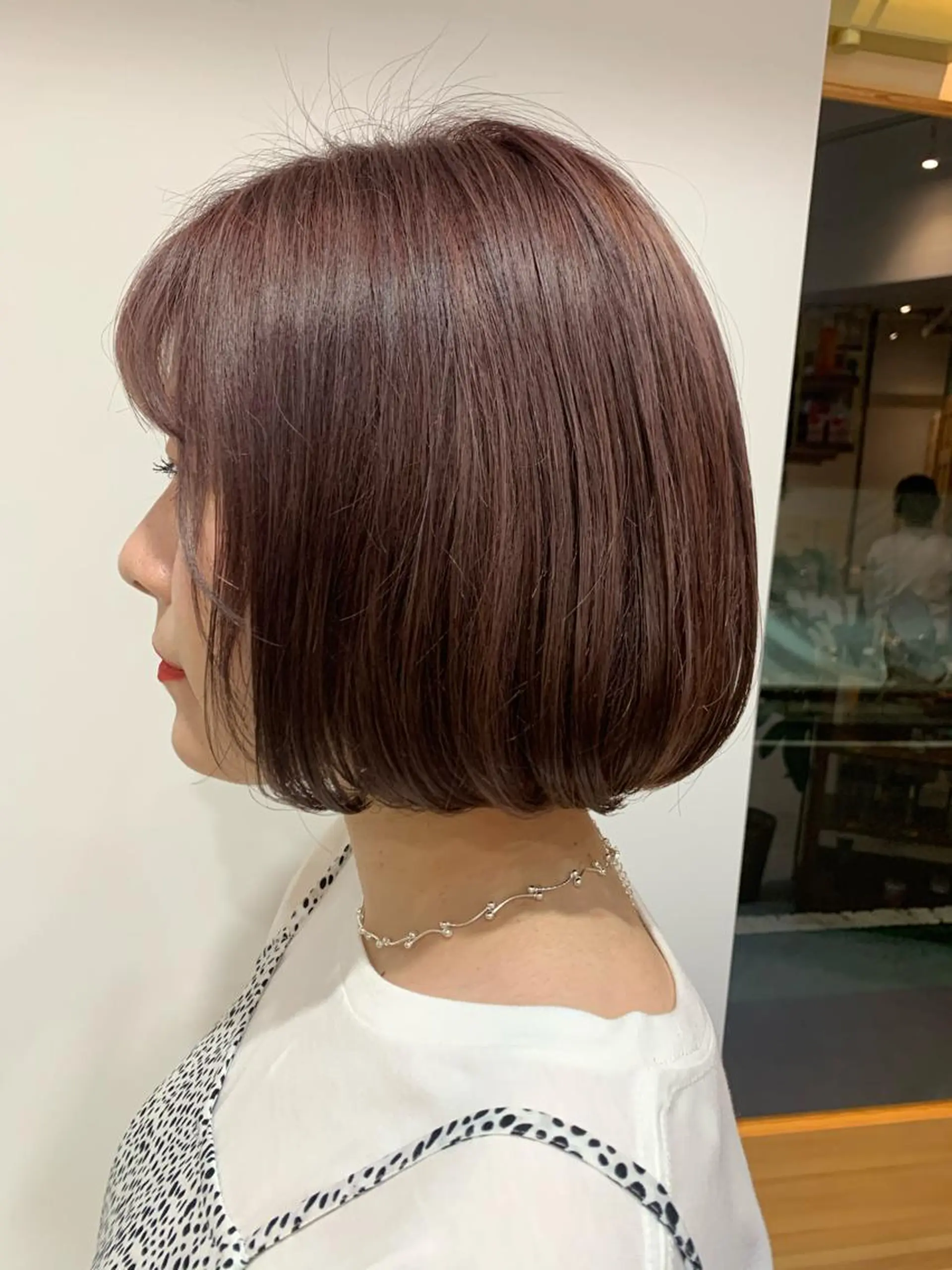 ショート カラー ブリーチ ピンクカラー ローズカラー ボブ misch by urban所属・名駅🦢大人艶カラー 🪽カミヤアカネのヘアスタイル