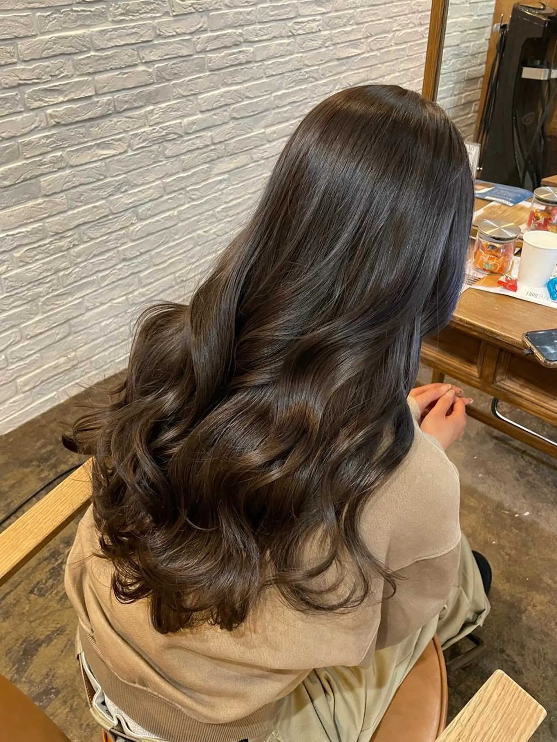 セミロング カラー 透明感カラー 髪質改善 【KEIKI】のヘアスタイル