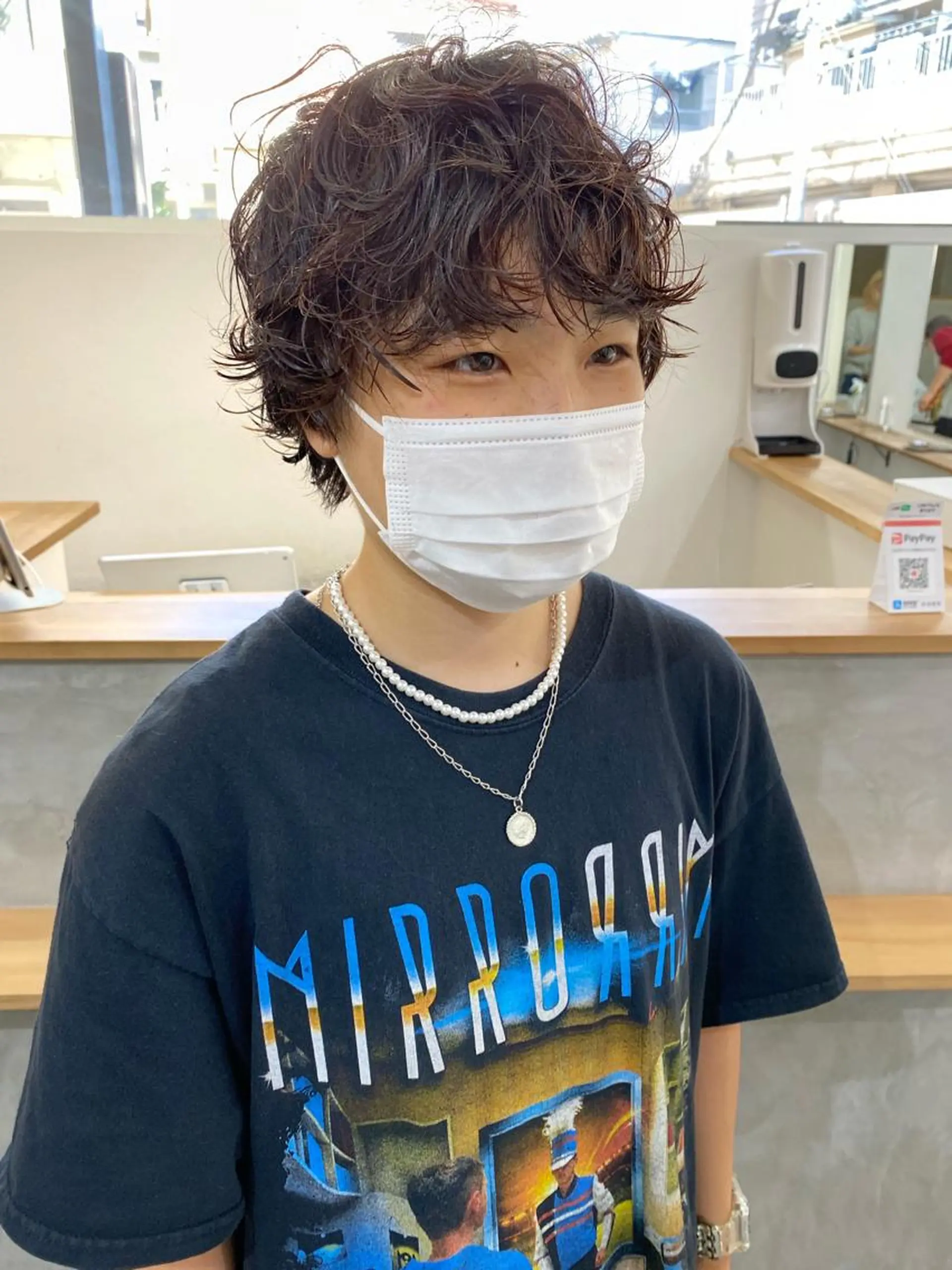 ショート パーマ ショートヘア 森貴裕/ベージュ/ パーマ/オリーブのヘアスタイル