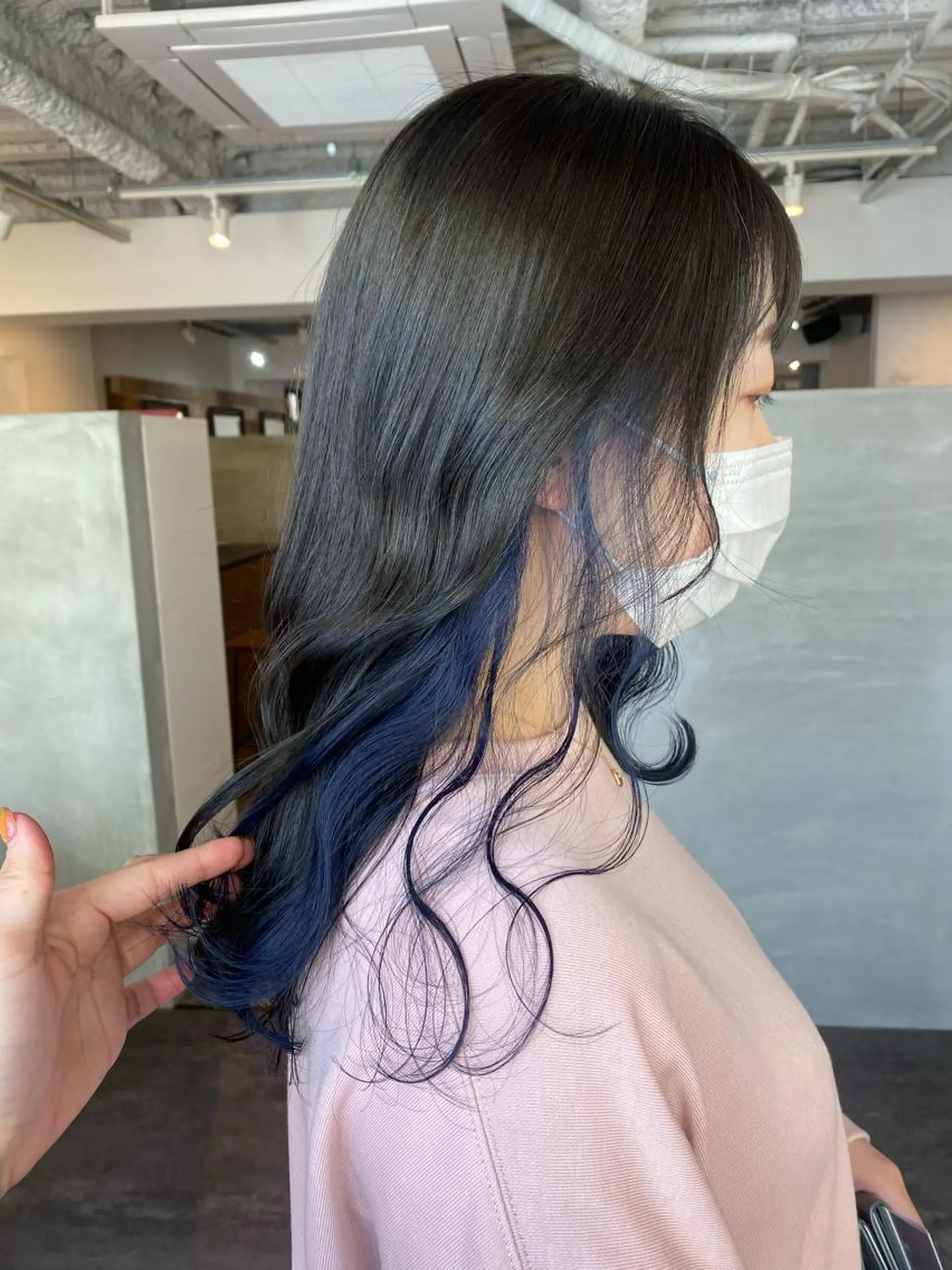 セミロング カット ヘアカラー トリートメント pepin by merci所属・ari/ヘアセット レイヤーカット✂︎のヘアスタイル