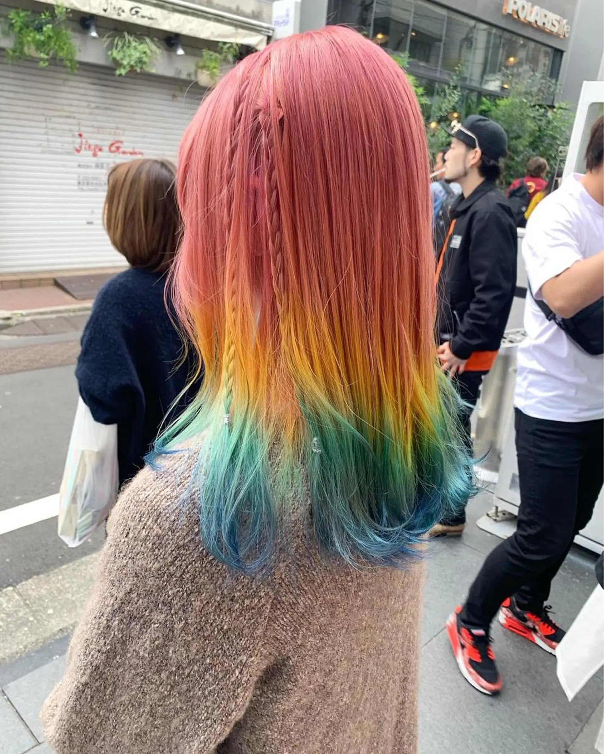 セミロング カラー ピンクベージュ/新潟 万代/高橋桃葉🍑のヘアスタイル