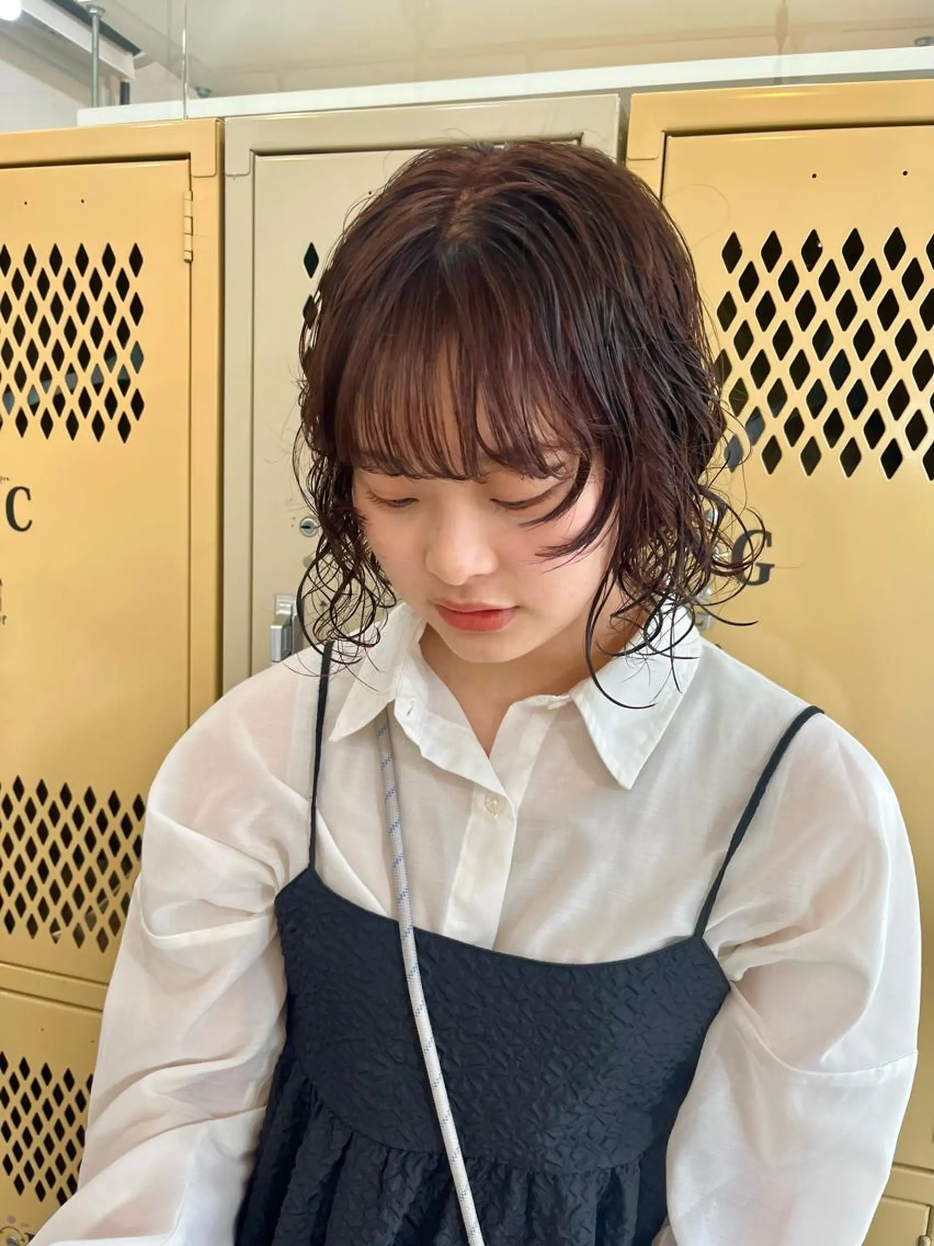 ショート カラー パーマ カット パーマ トリートメント 🌼sunc HINAMI🌼のヘアスタイル